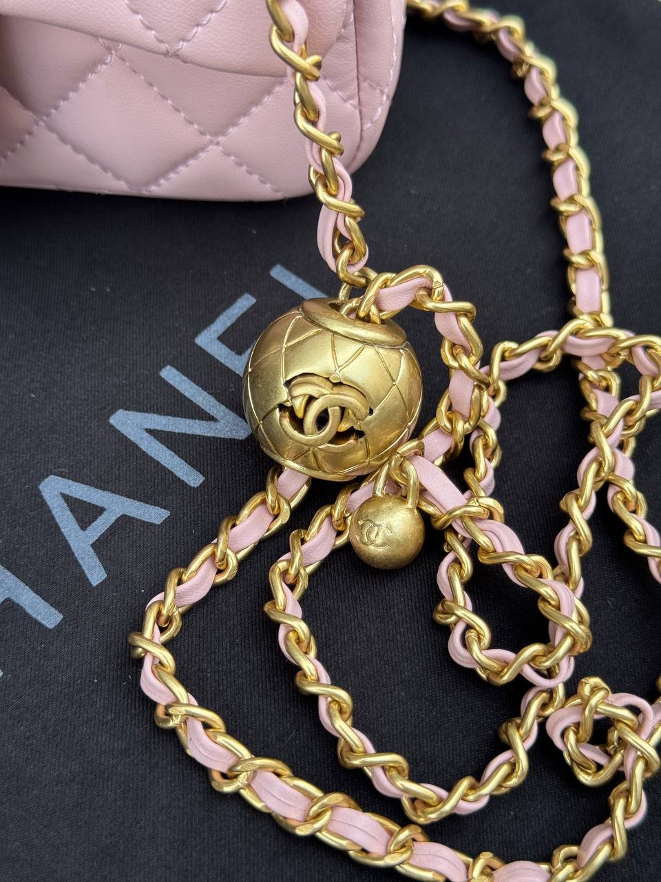 Chanel Mini Classic Single Flap in Pink/Gold - 9