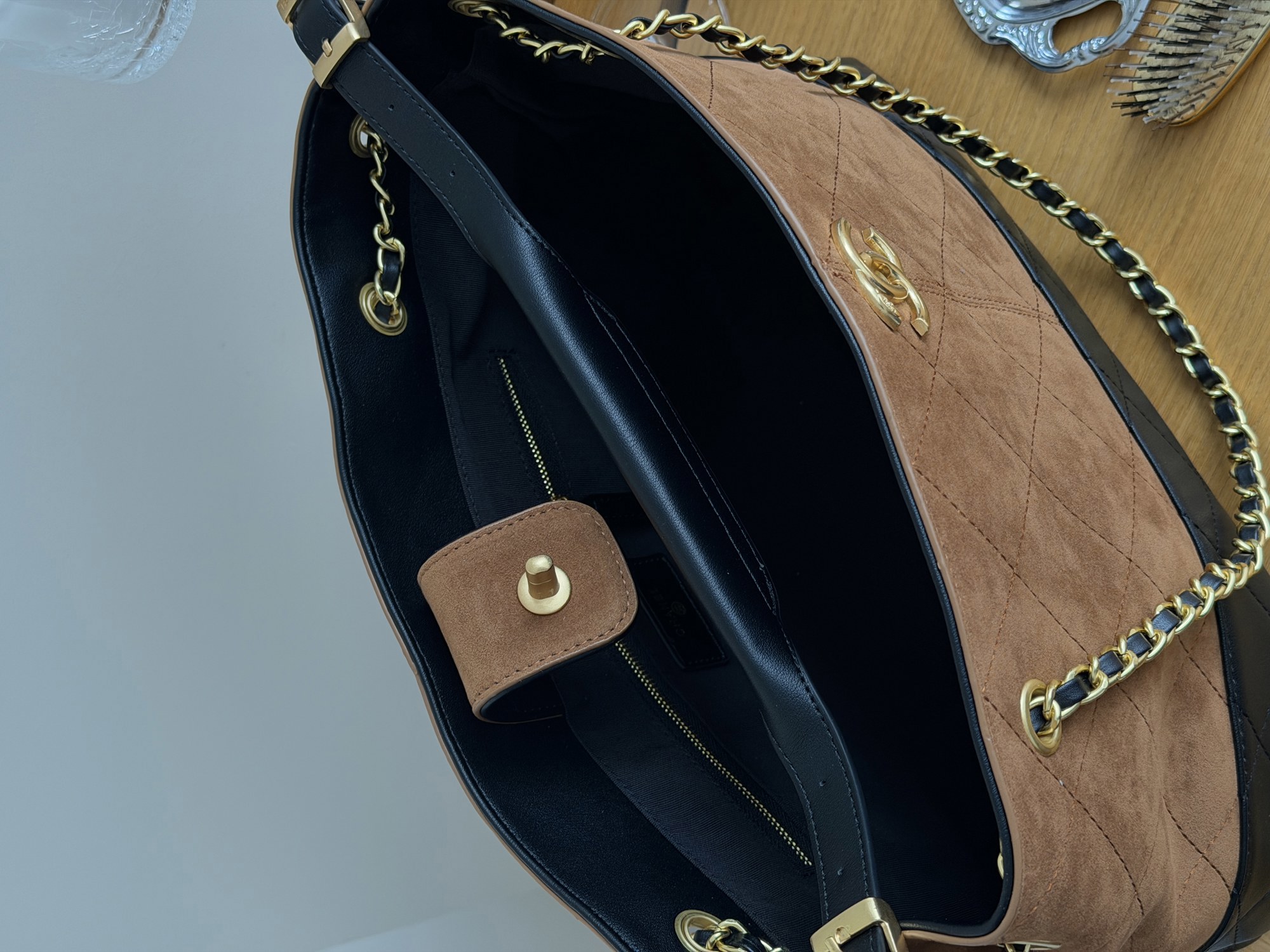 Chanel Shopping Bag 33 Brown/Gold - 10