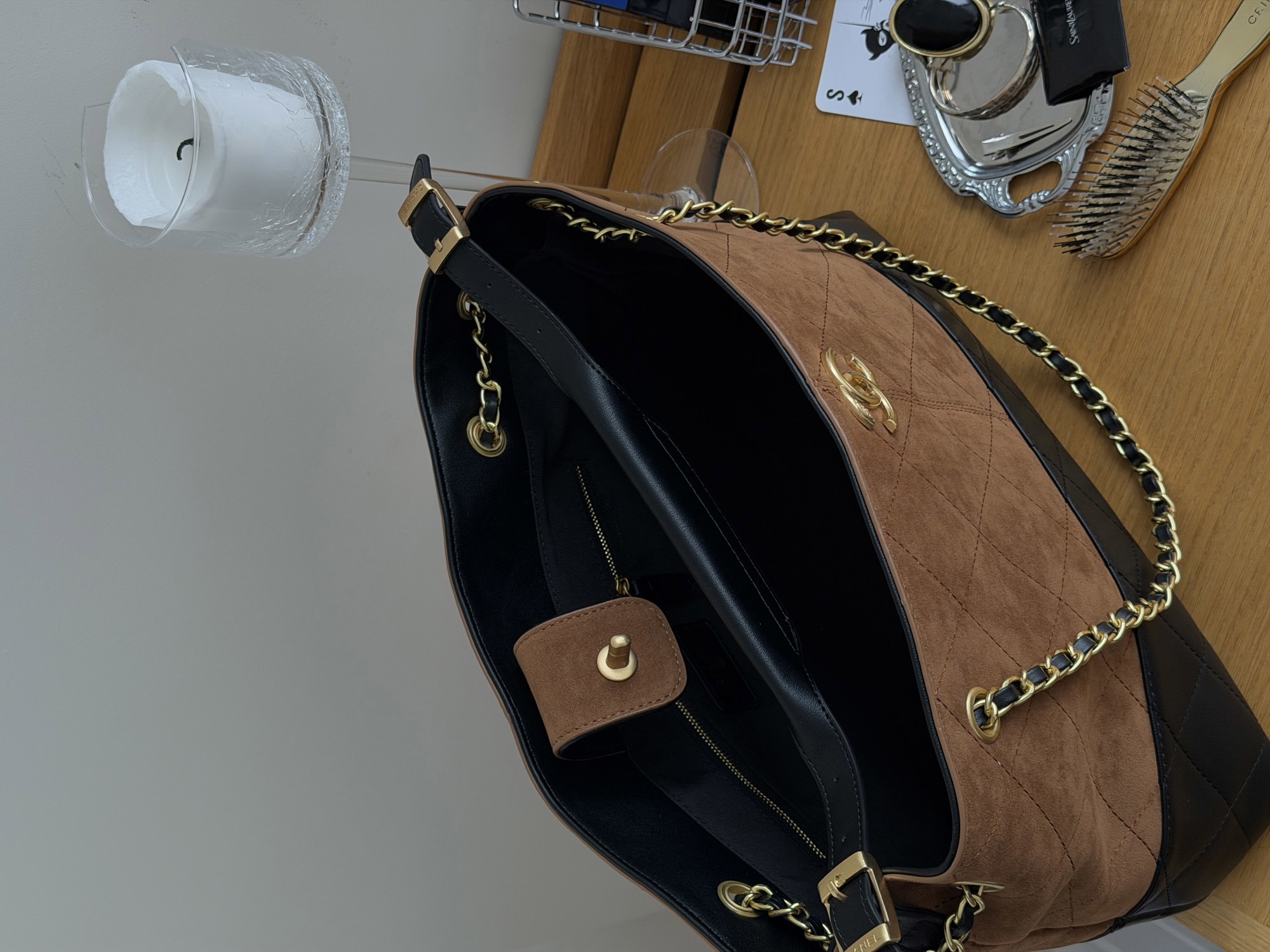 Chanel Shopping Bag 33 Brown/Gold - 9