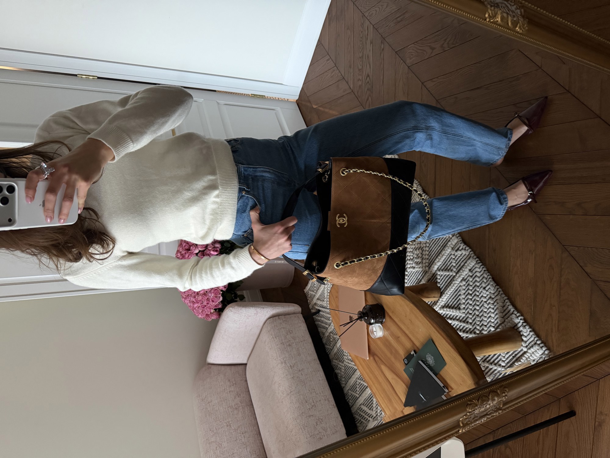 Chanel Shopping Bag 33 Brown/Gold - 13