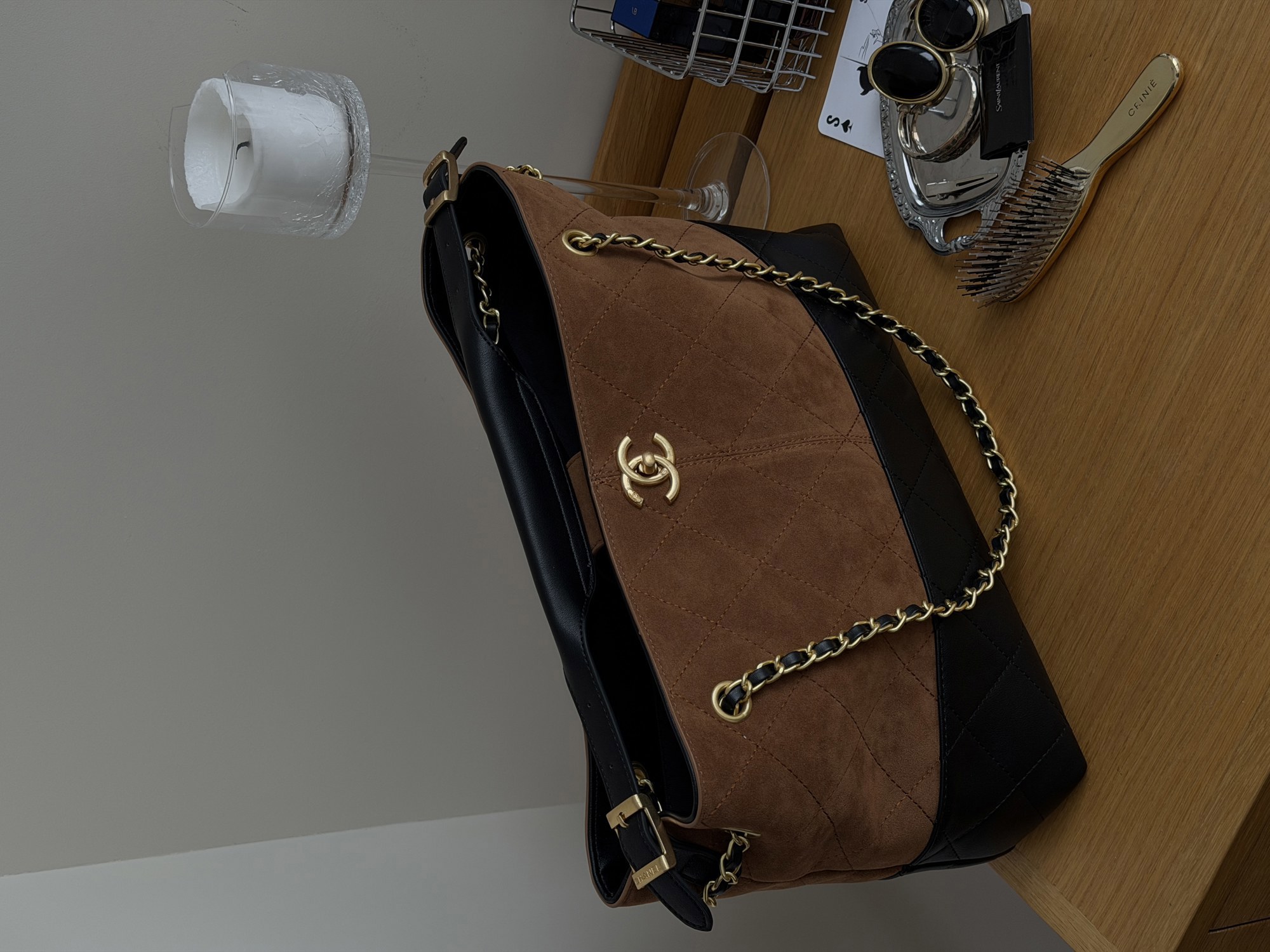 Chanel Shopping Bag 33 Brown/Gold - 6