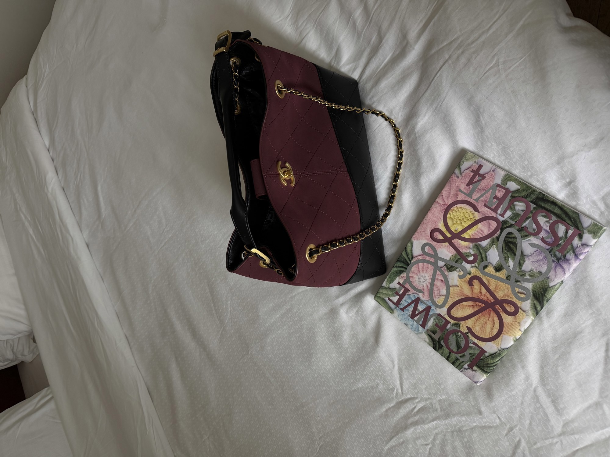 Chanel Shopping Bag 33 Burgundy/Gold - 9