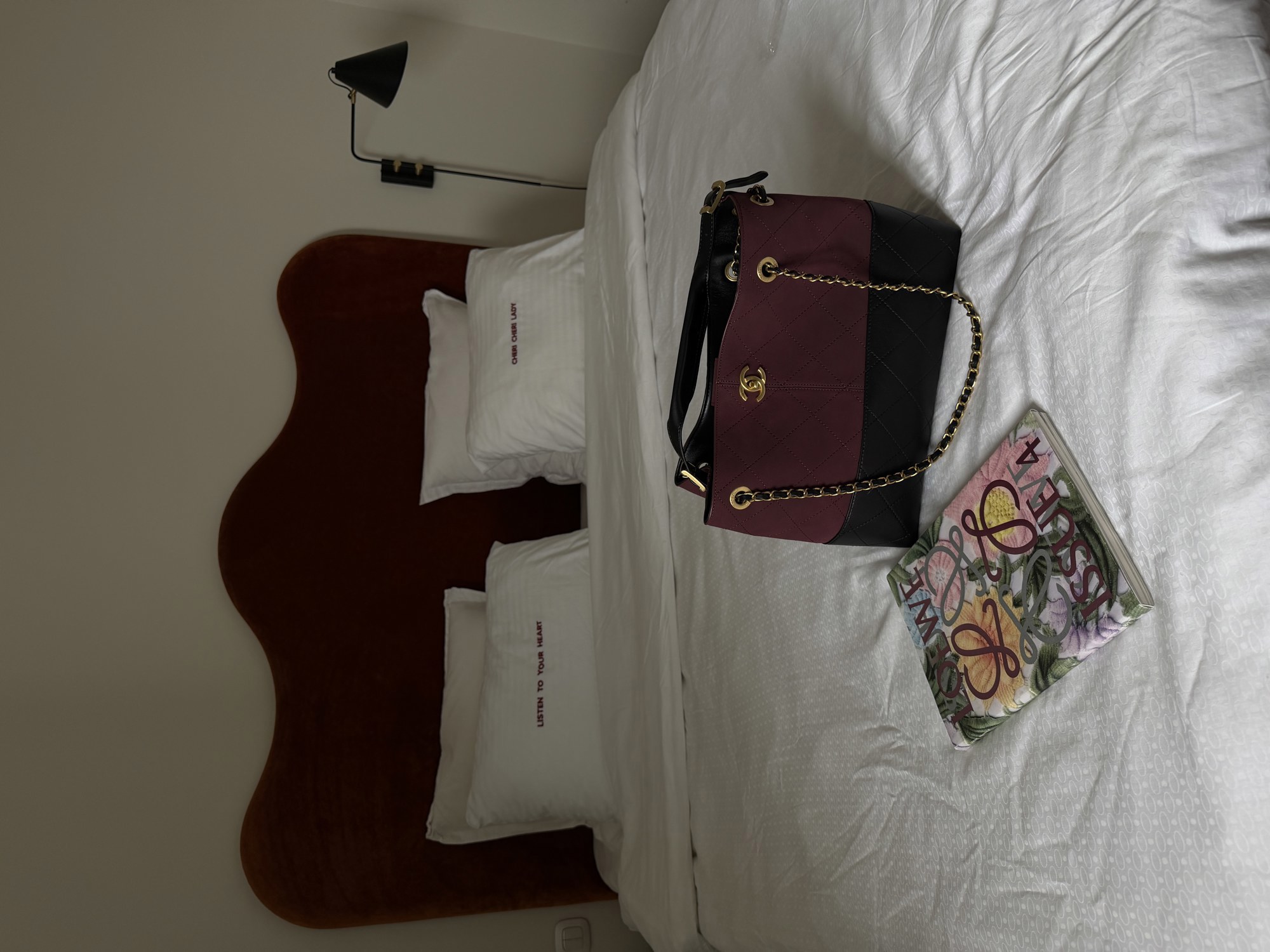 Chanel Shopping Bag 33 Burgundy/Gold - 4