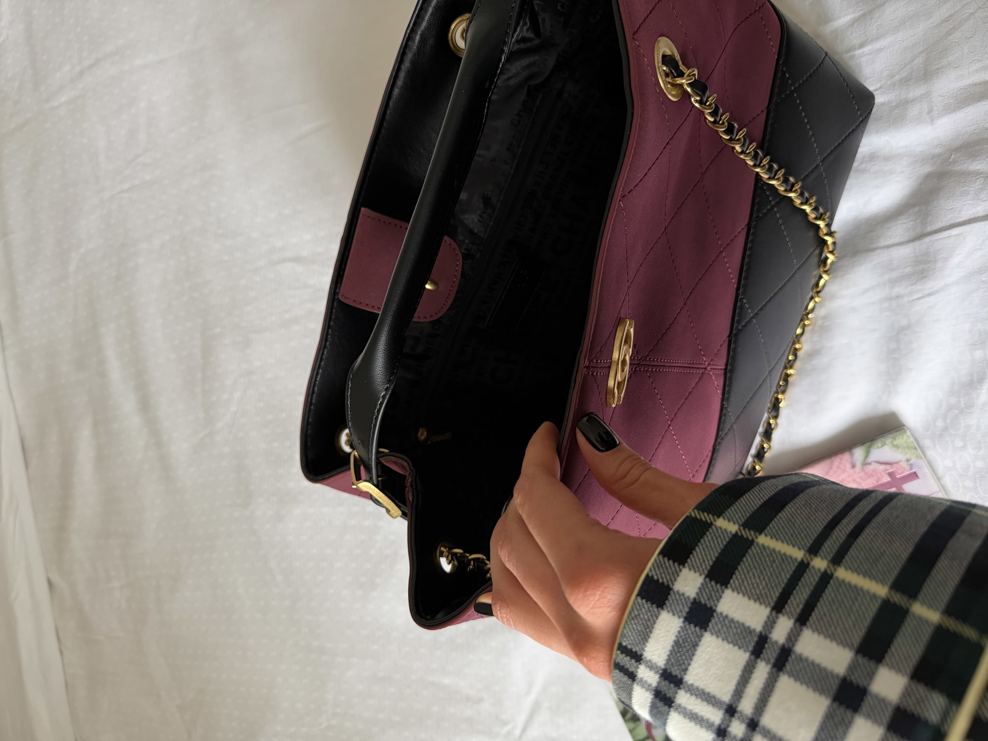 Chanel Shopping Bag 33 Burgundy/Gold - 6