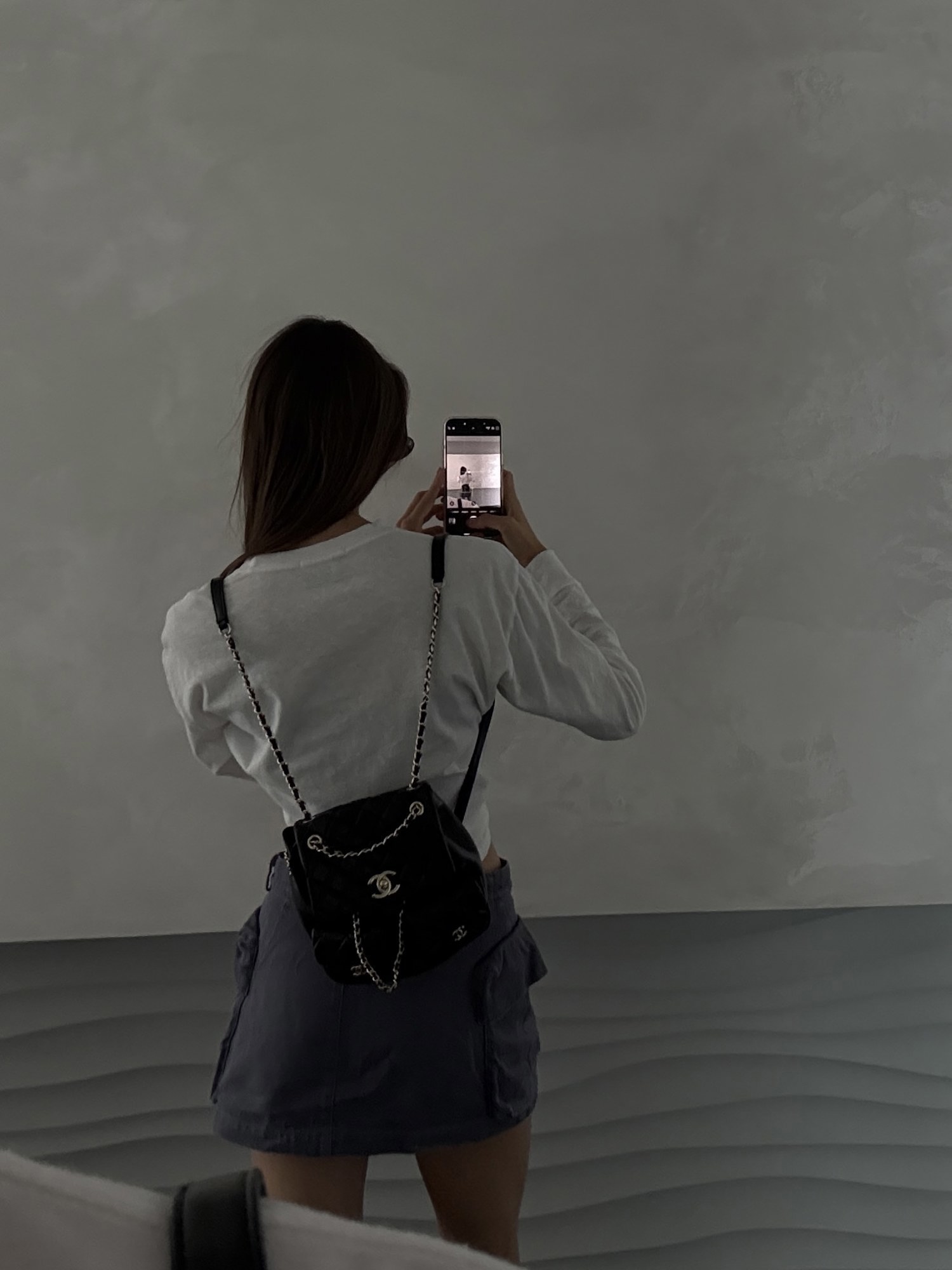 Chanel Two-Pocket Duma Backpack Black Магнітна Коробка - 14