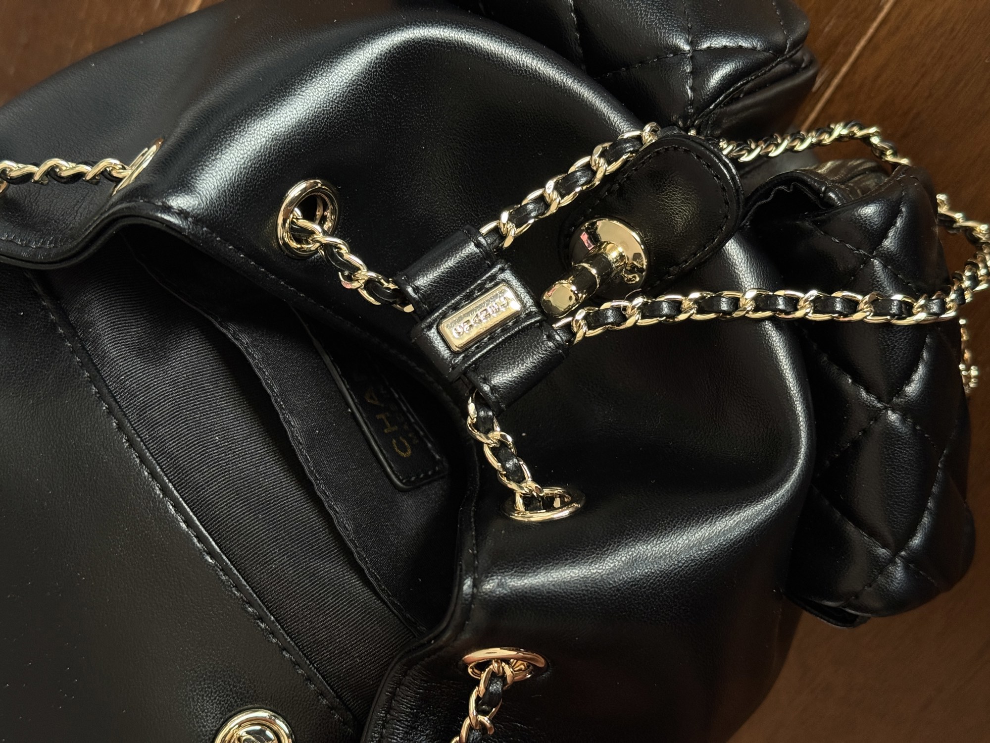 Chanel Two-Pocket Duma Backpack Black Магнітна Коробка - 3