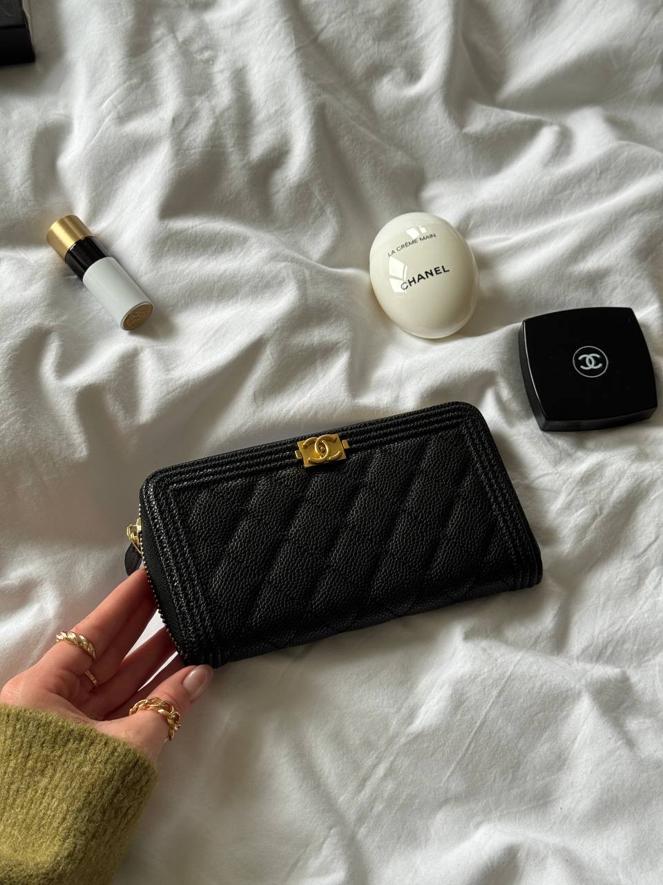 Chanel Wallet Boy Black/Gold - 3