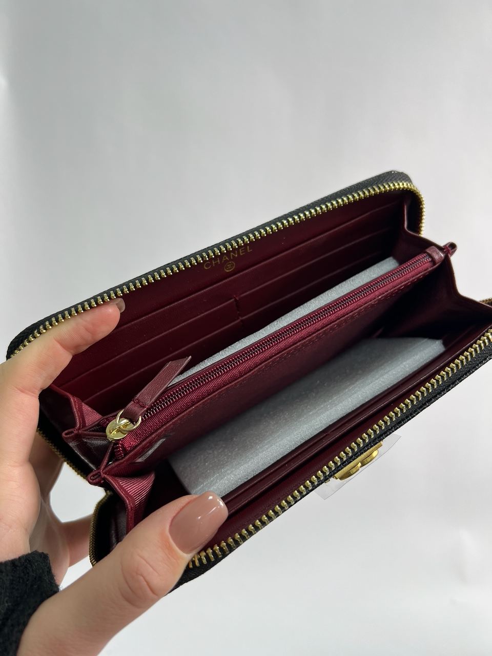 Chanel Wallet Boy Black/Gold - 14