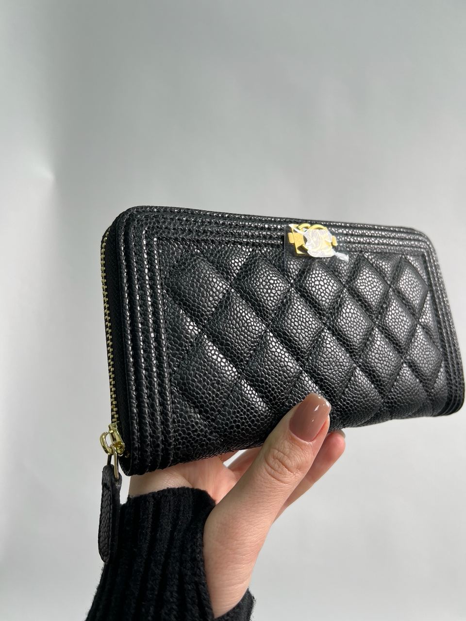 Chanel Wallet Boy Black/Gold - 9
