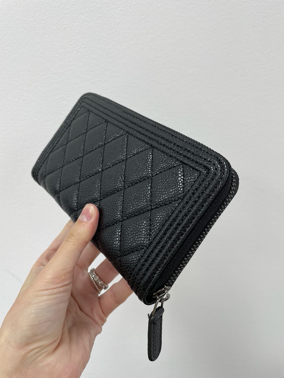 Chanel Wallet Boy Black/Silver - 7