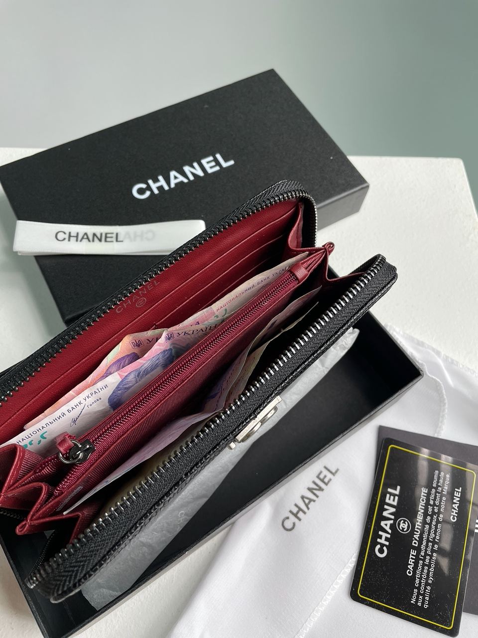 Chanel Wallet Boy Black/Silver - 8