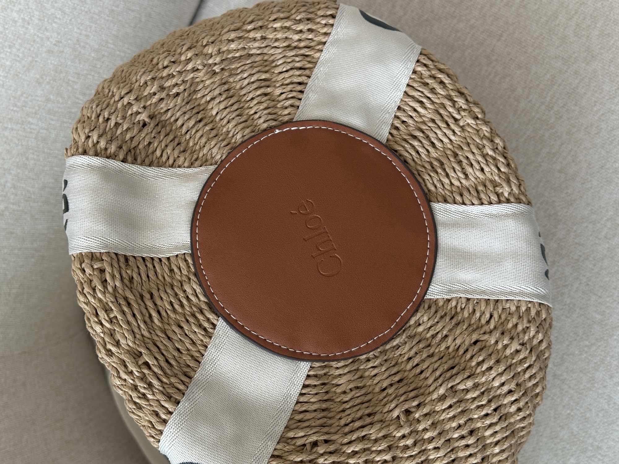 Chloe Large Woody Basket in Natural Fibers - 11