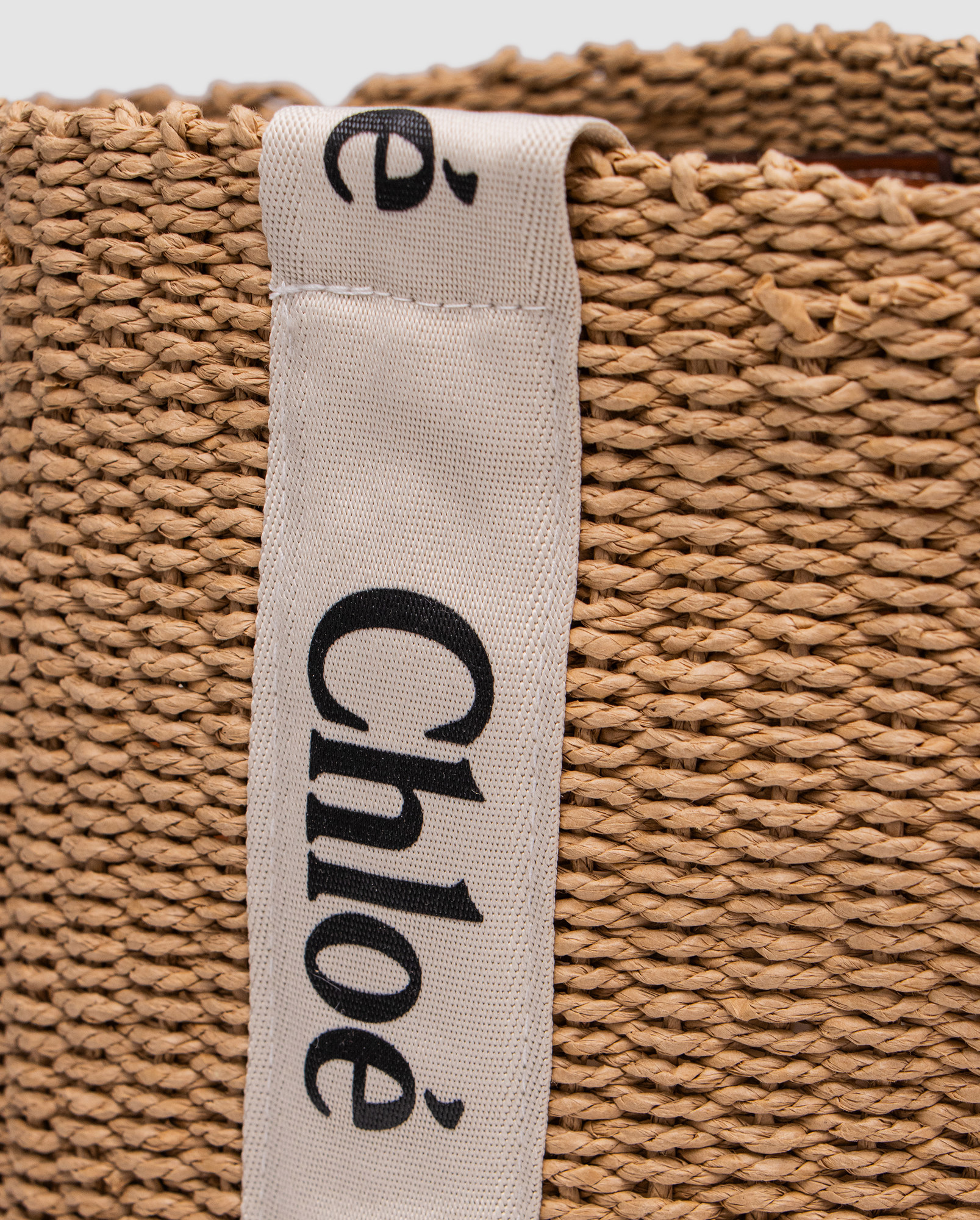 Chloe Large Woody Basket in Natural Fibers - 4