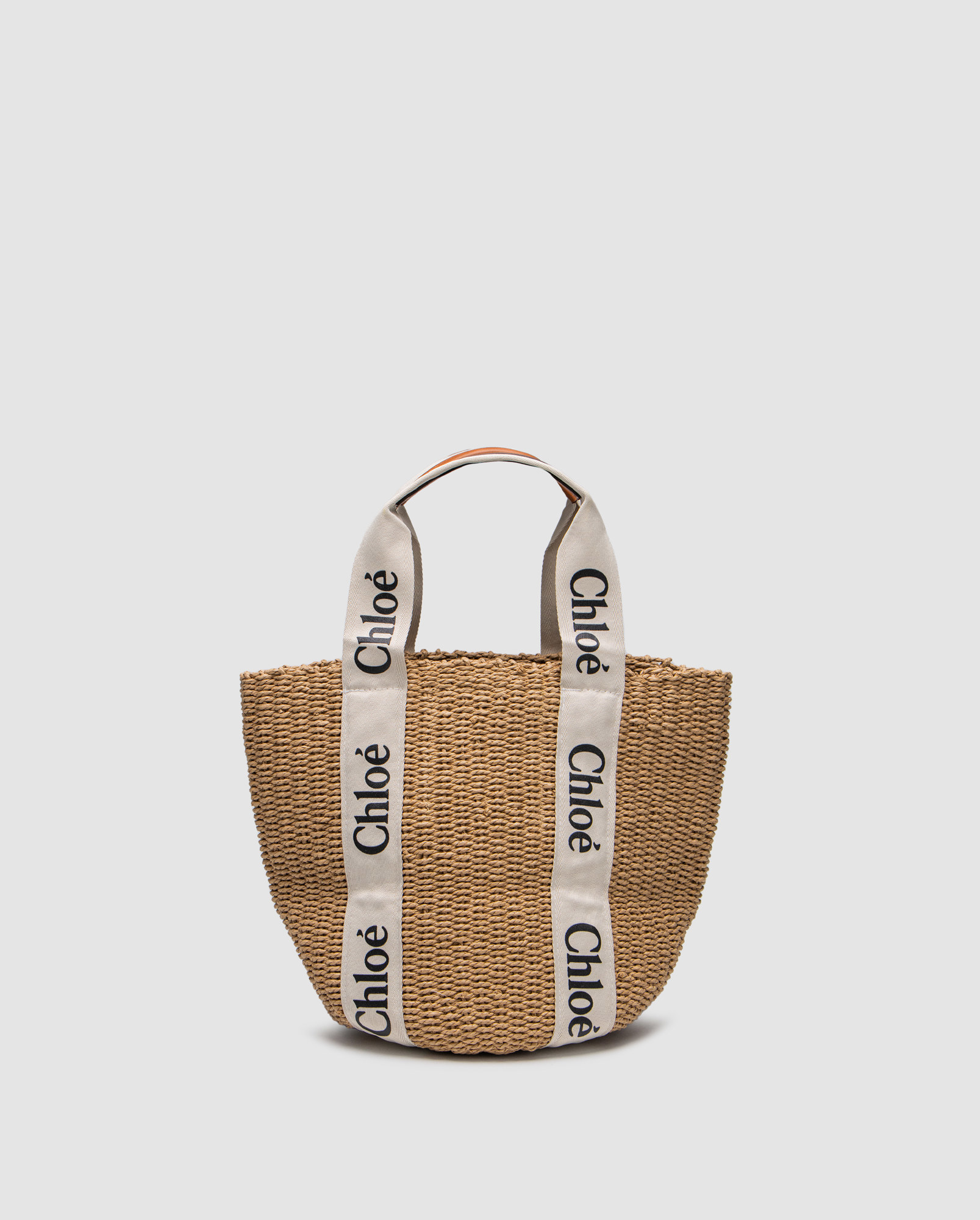 Chloe Large Woody Basket in Natural Fibers - 2