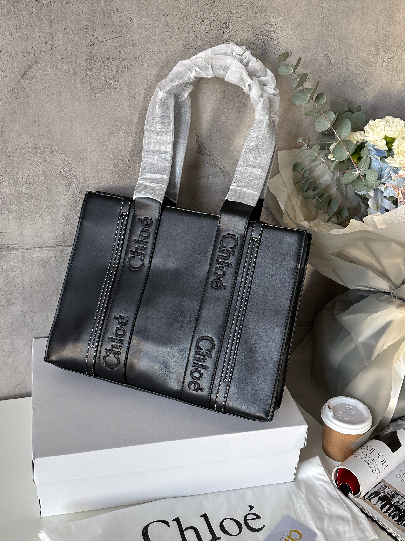 Chloe Shopper Woody Tote Bag - 2