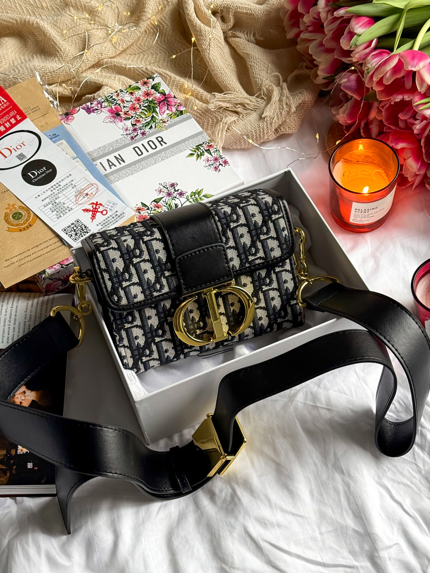 Christian Dior 30 Montaigne Bag Black/Beige [оригінальна коробка - 3