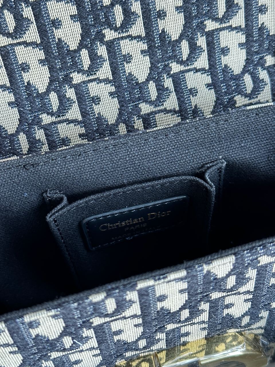 Christian Dior 30 Montaigne Bag Blue/Beige - 11