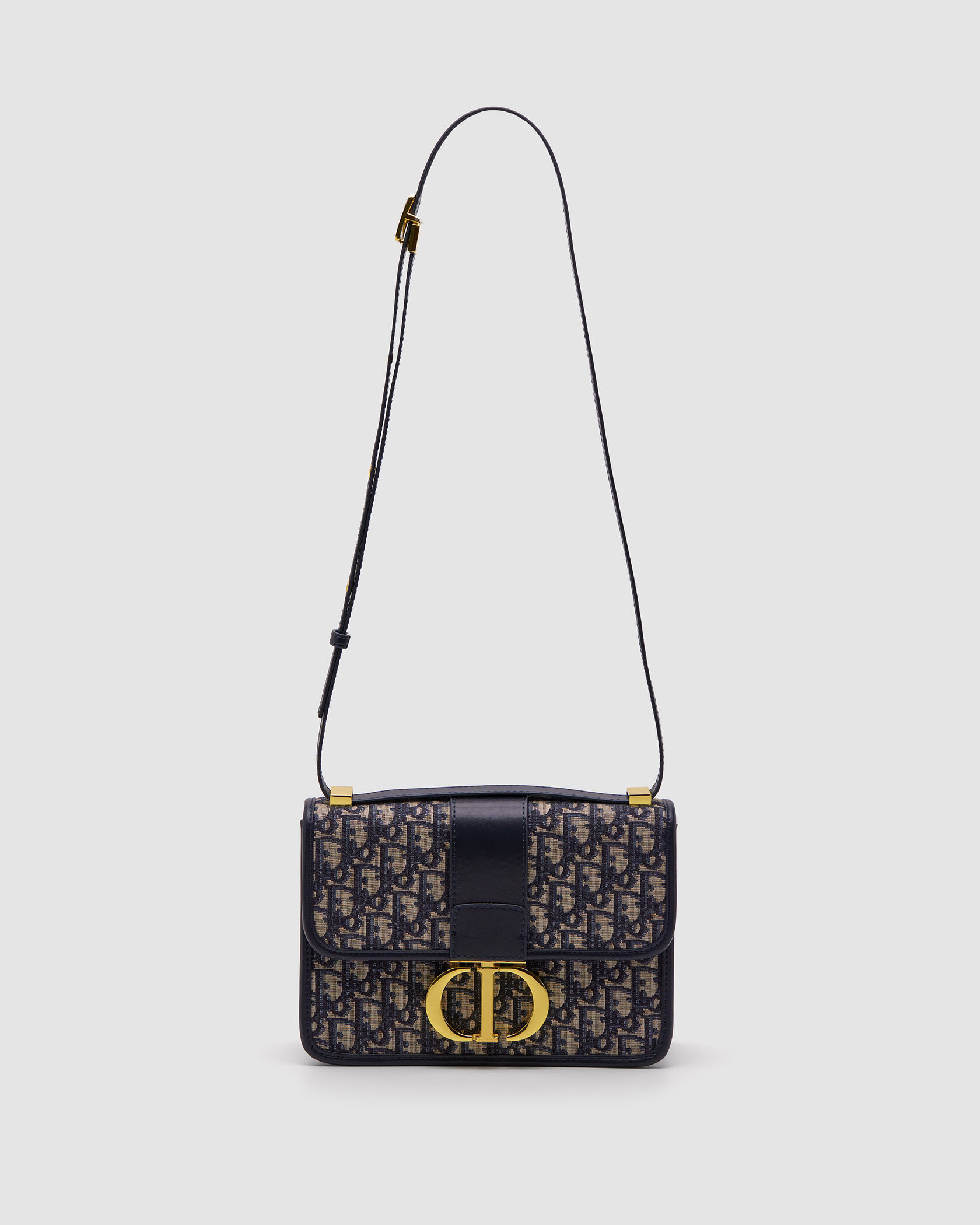 Christian Dior 30 Montaigne Chain Bag Blue Dior Oblique Jacquard - 3