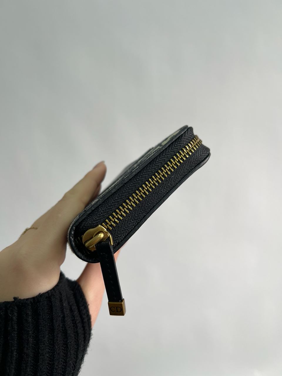 Christian Dior 30 Montaigne Wallet Blue Oblique Jacquard - 12