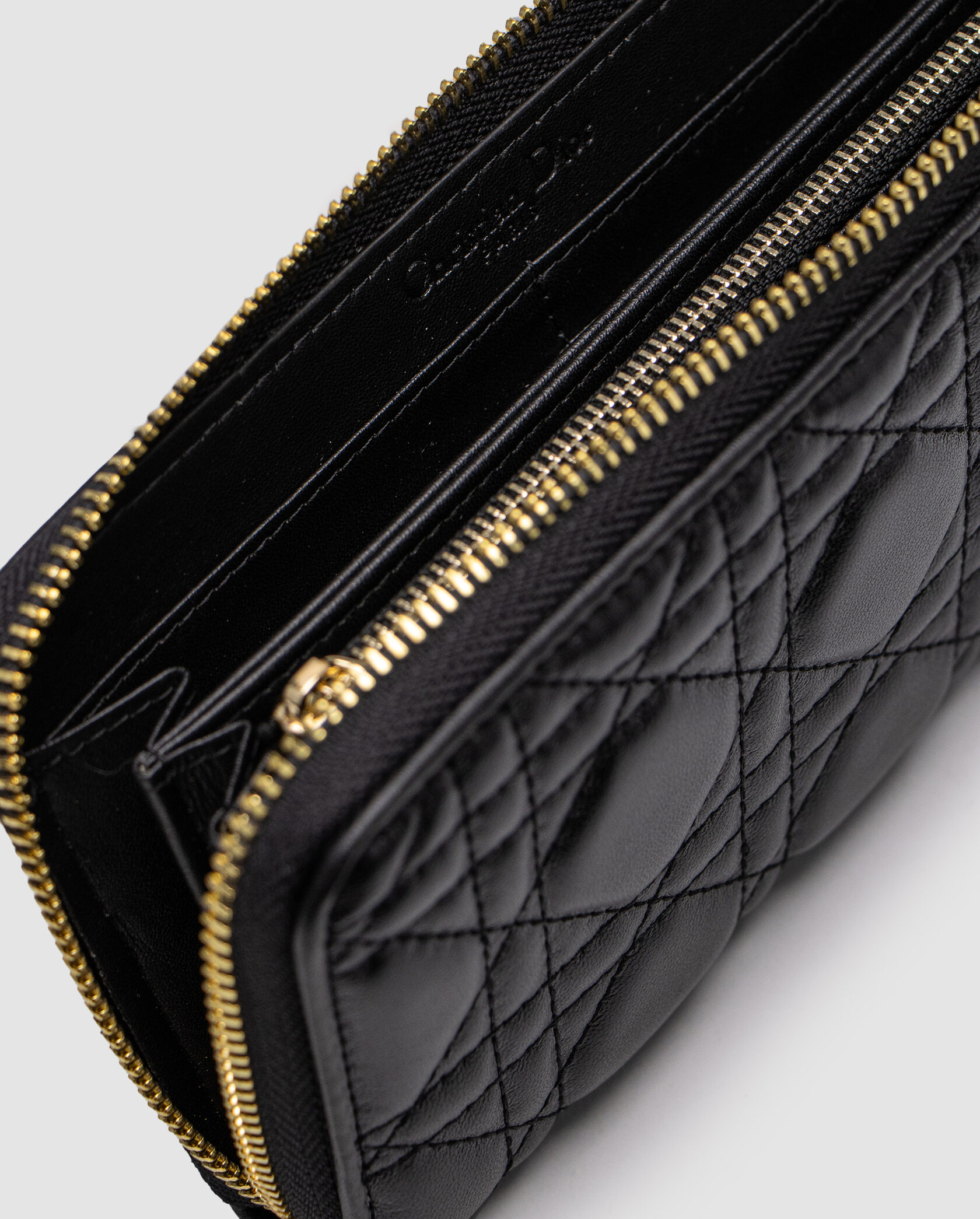 Christian Dior Lady Dior Voyageur Wallet Black - 11