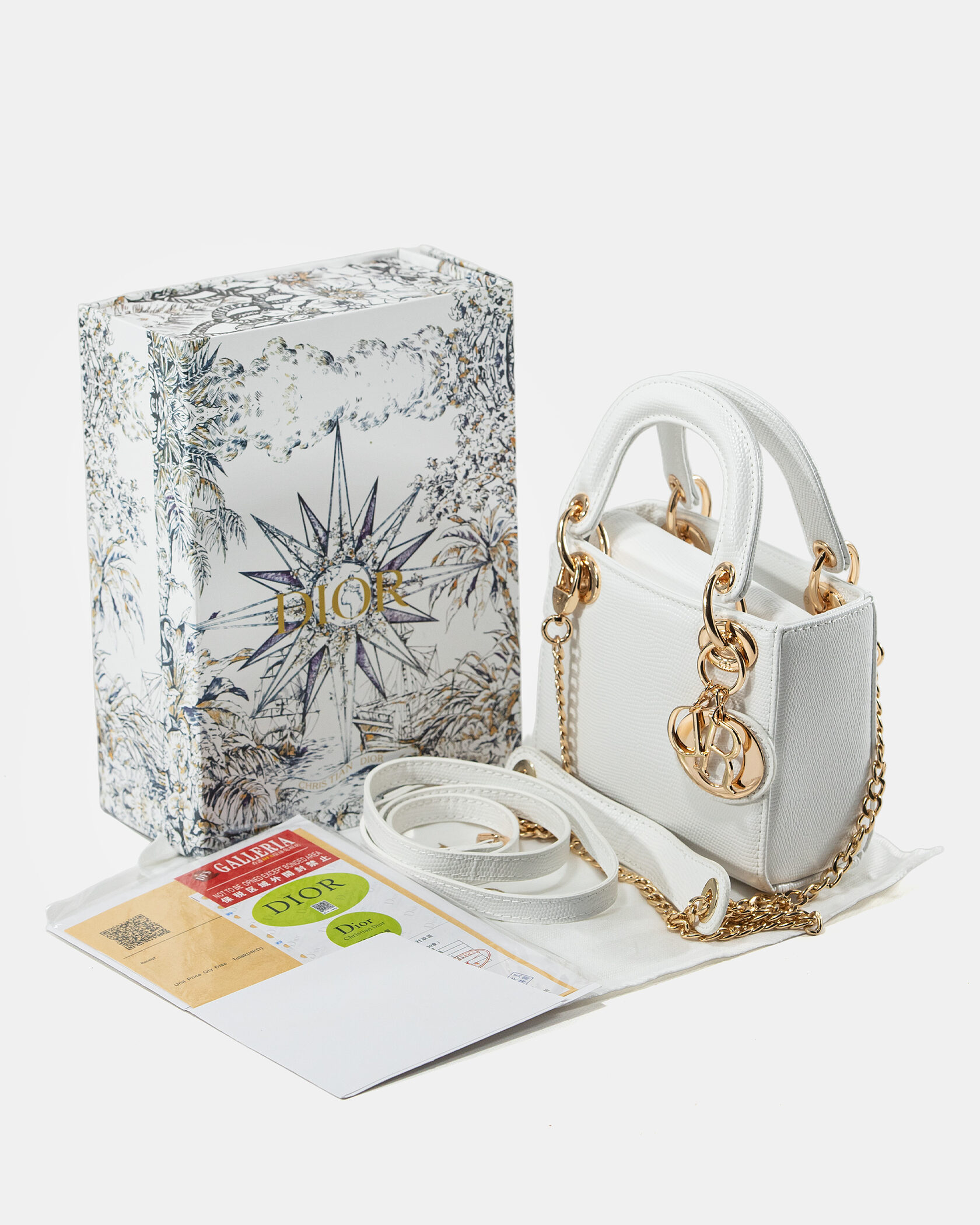 Christian Dior Lady Mini White/Gold - 2