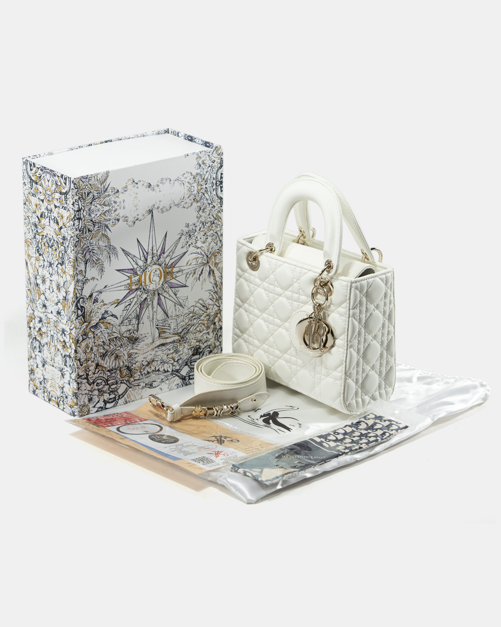 Christian Dior Lady Mini White/Silver - 2