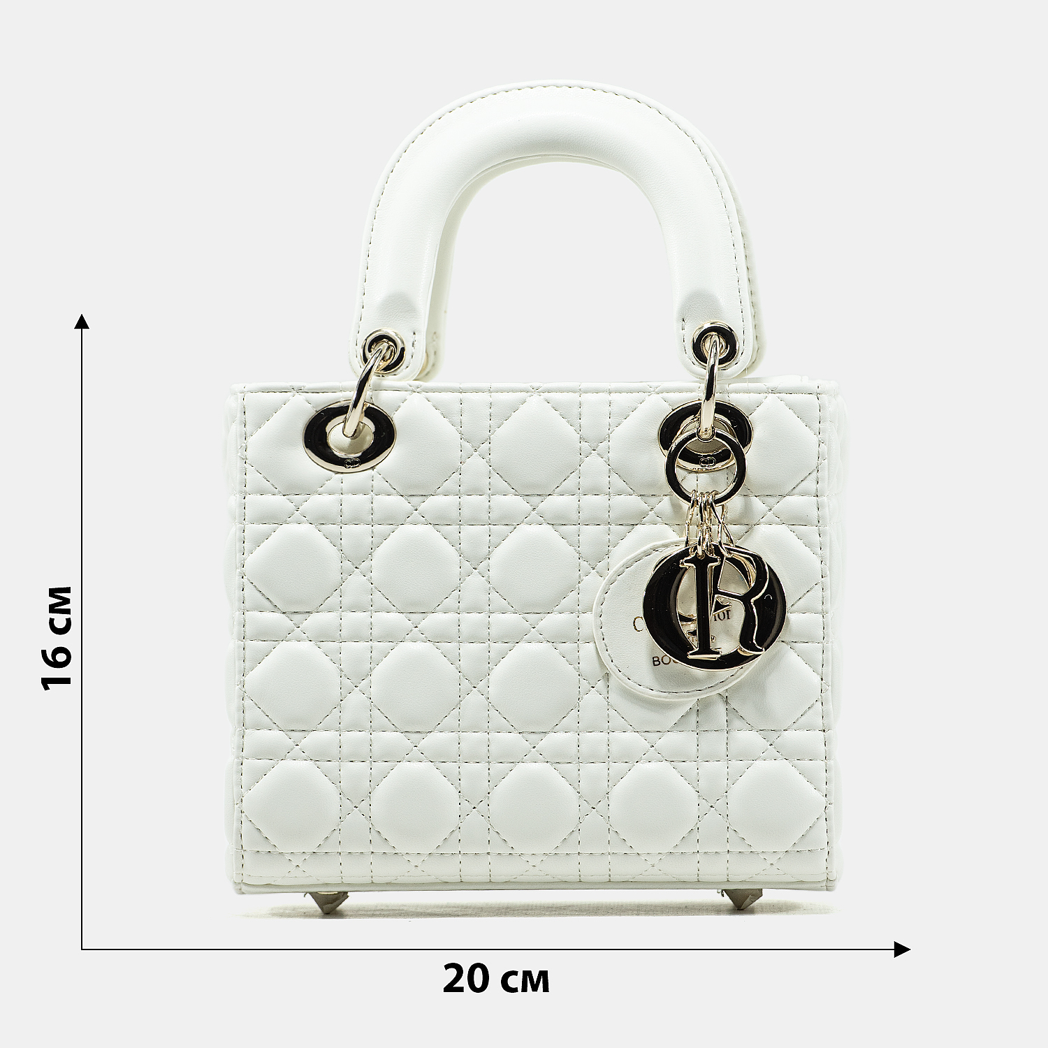 Christian Dior Lady Mini White/Silver - 3