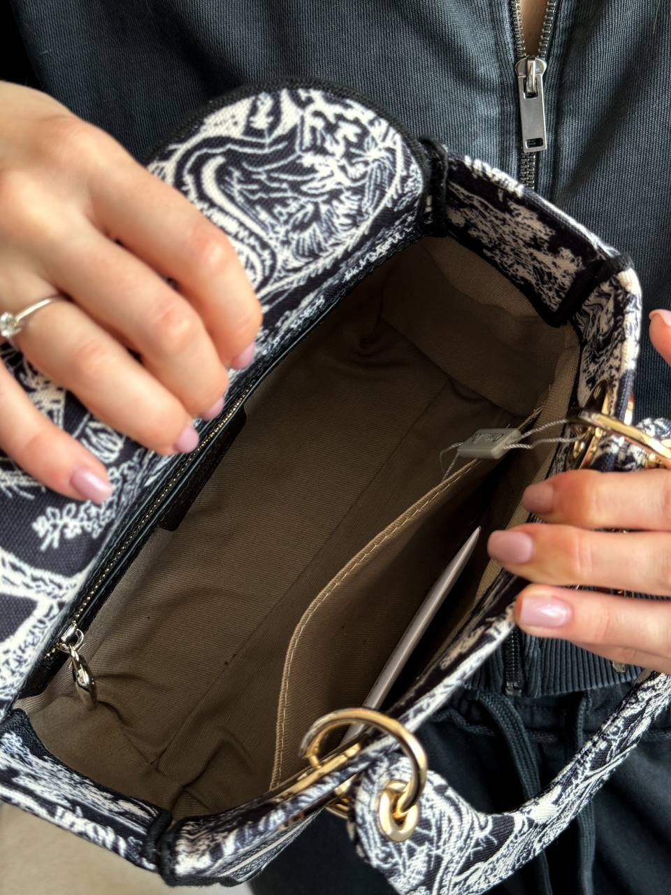 Christian Dior Medium Lady D-Lite Bag Blue - 5