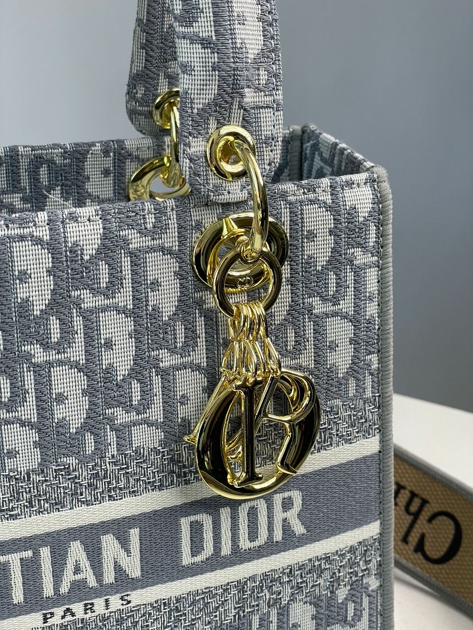 Christian Dior Medium Lady D-Lite Bag Grey - 11