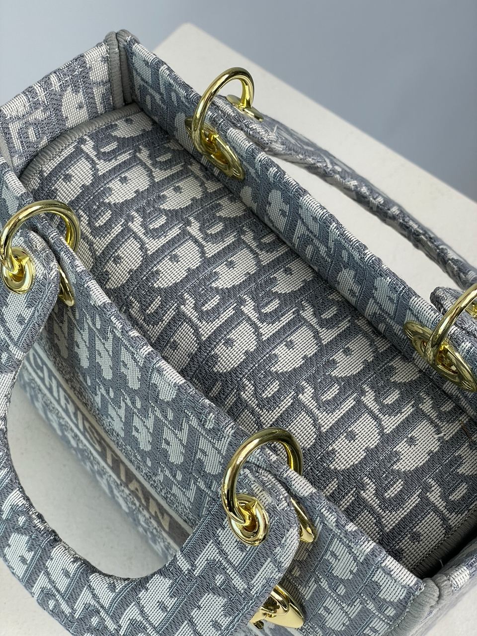 Christian Dior Medium Lady D-Lite Bag Grey - 20