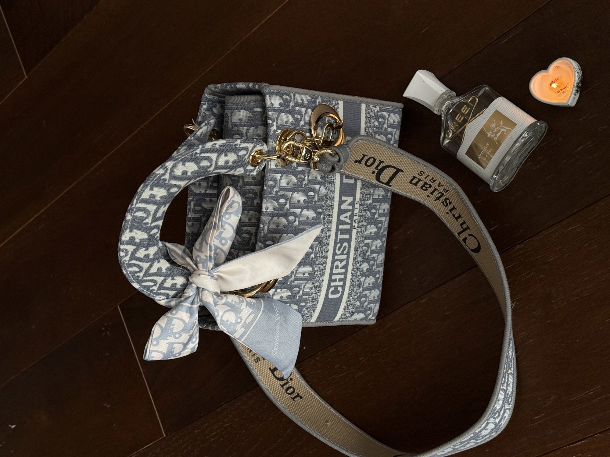 Christian Dior Medium Lady D-Lite Bag Light Grey [оригінальна ко - 13