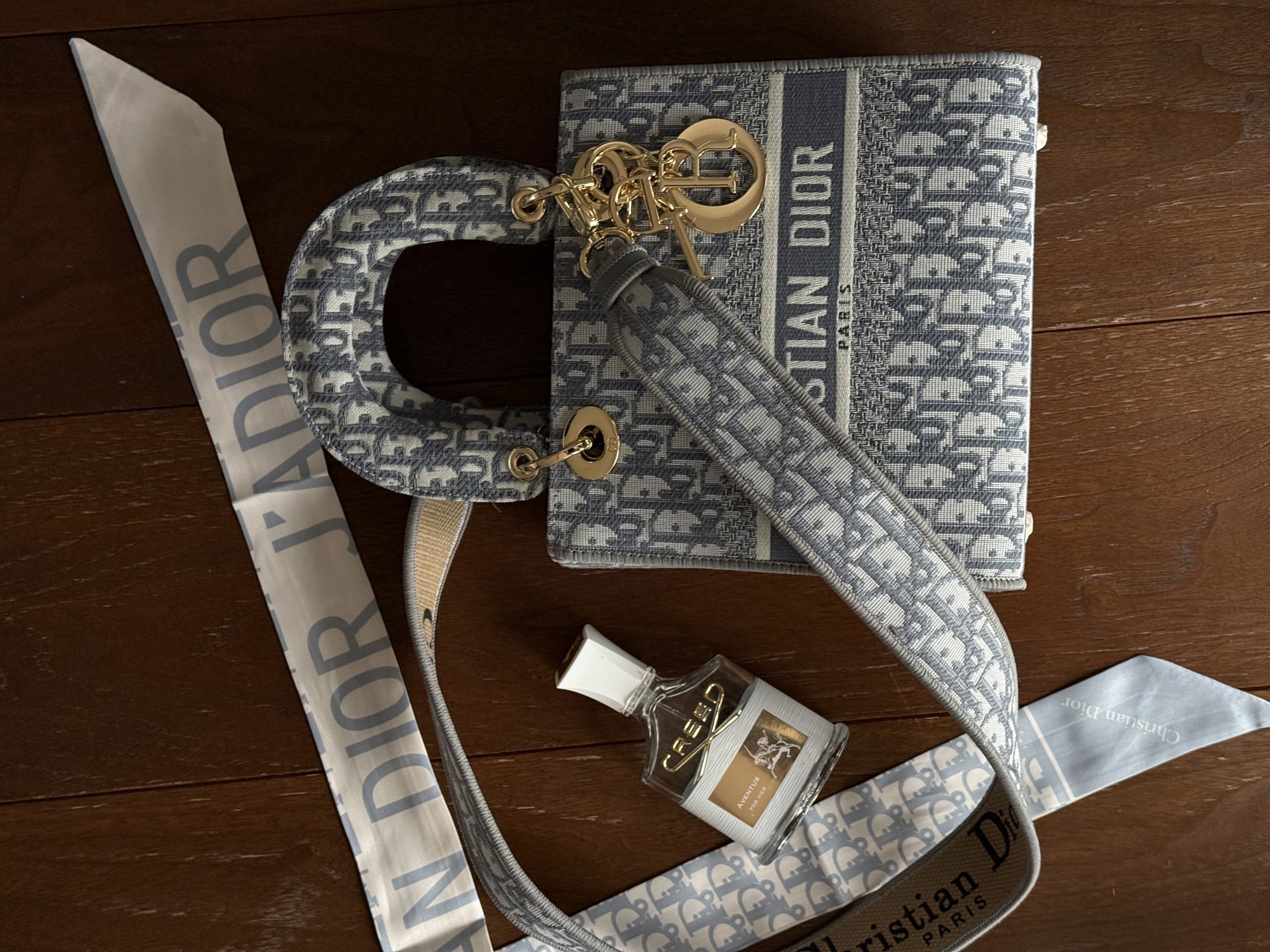 Christian Dior Medium Lady D-Lite Bag Light Grey [оригінальна ко - 8
