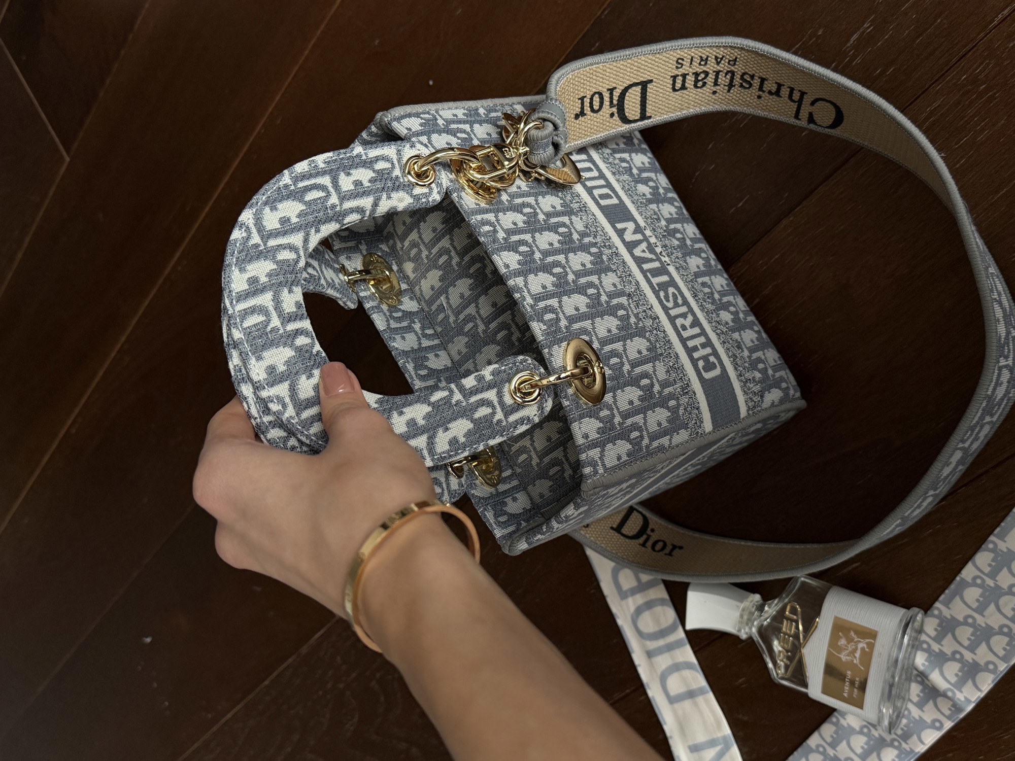 Christian Dior Medium Lady D-Lite Bag Light Grey [оригінальна ко - 5
