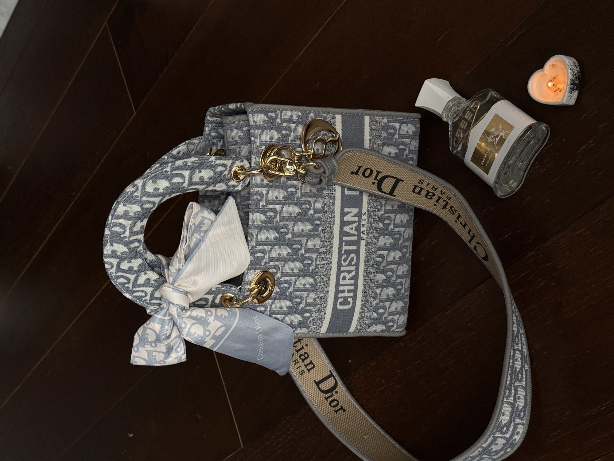 Christian Dior Medium Lady D-Lite Bag Light Grey [оригінальна ко - 15