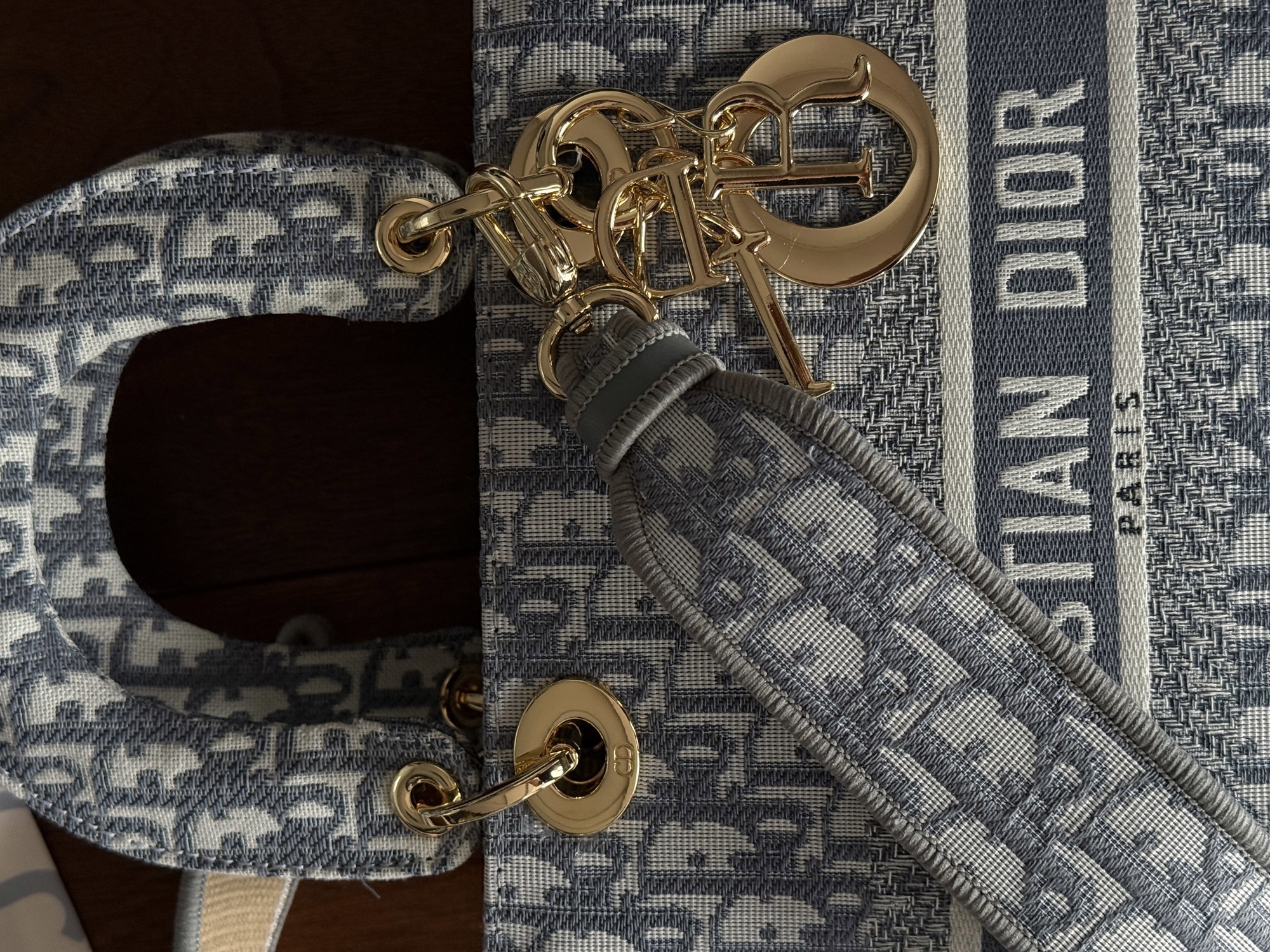 Christian Dior Medium Lady D-Lite Bag Light Grey [оригінальна ко - 2