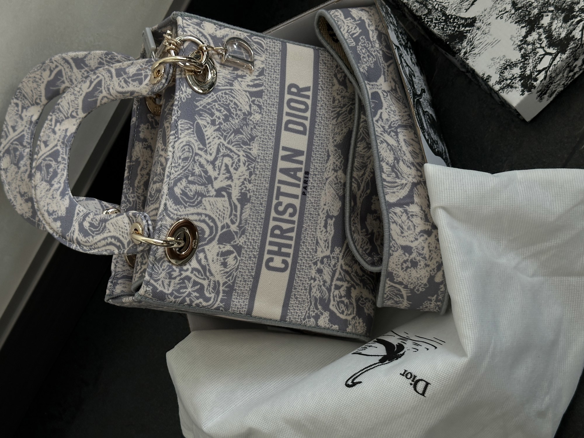 Christian Dior Medium Lady D-Lite Bag Lilac [оригінальна коробка] - 8