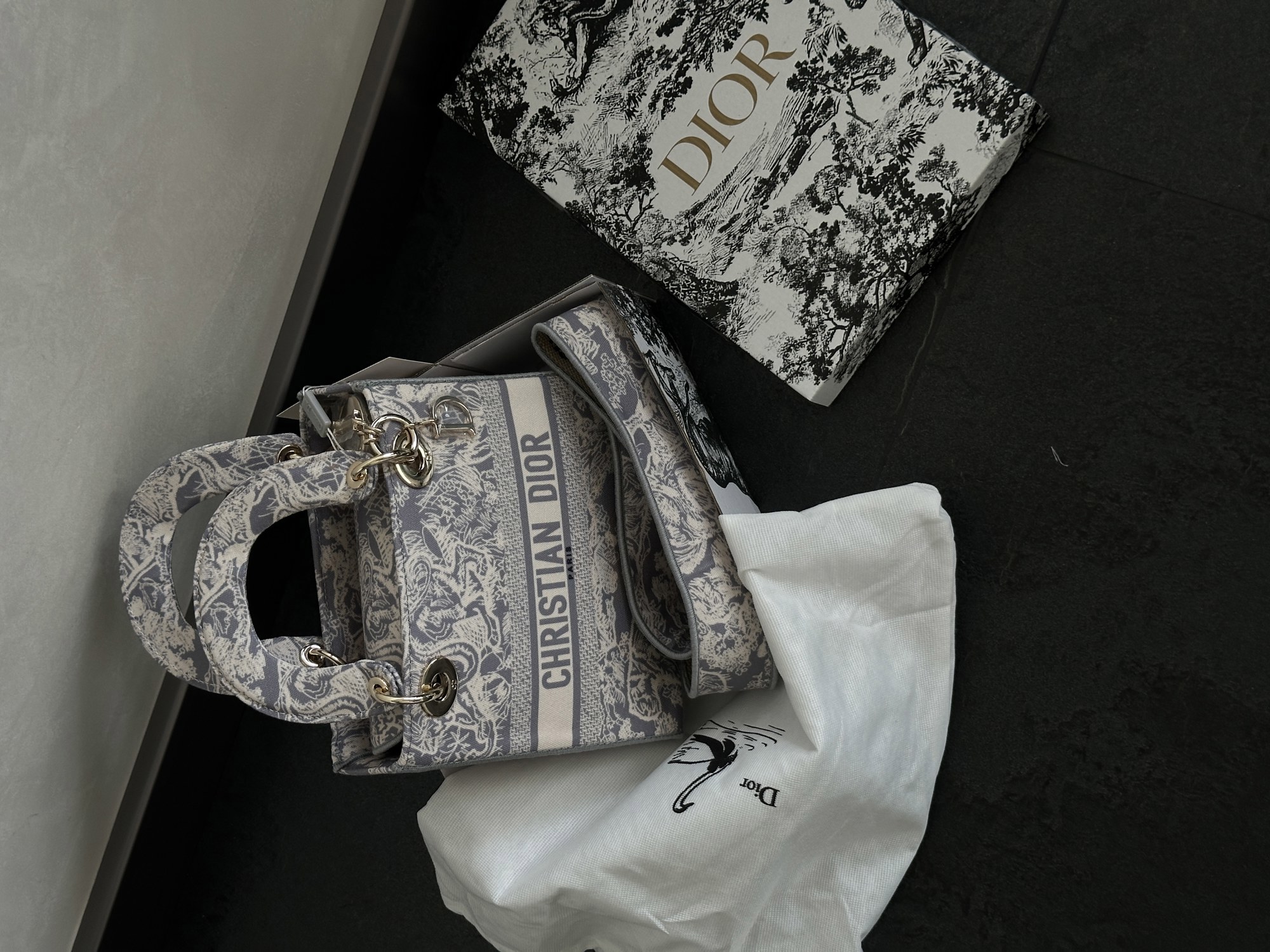 Christian Dior Medium Lady D-Lite Bag Lilac [оригінальна коробка] - 2