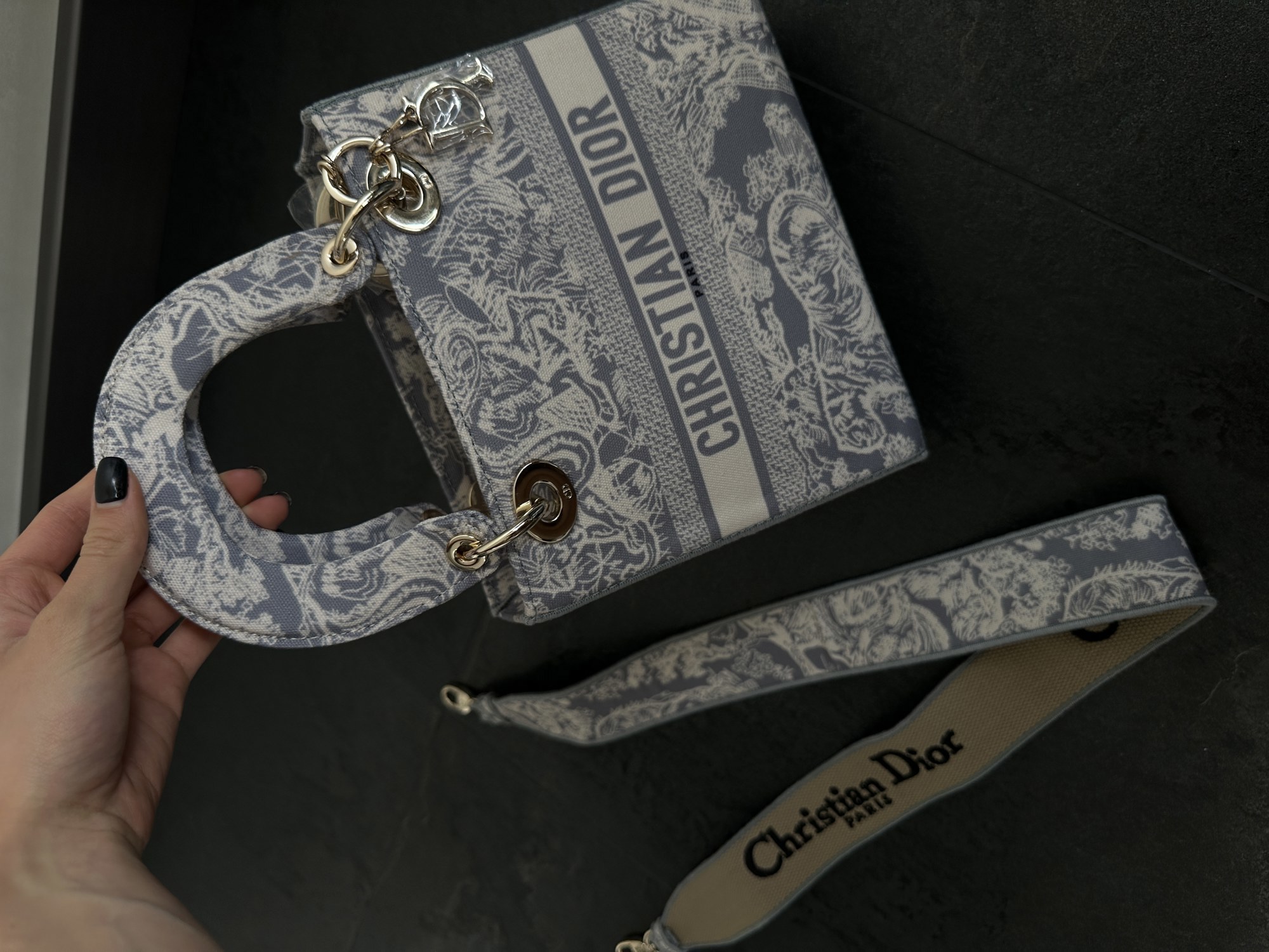 Christian Dior Medium Lady D-Lite Bag Lilac [оригінальна коробка] - 14