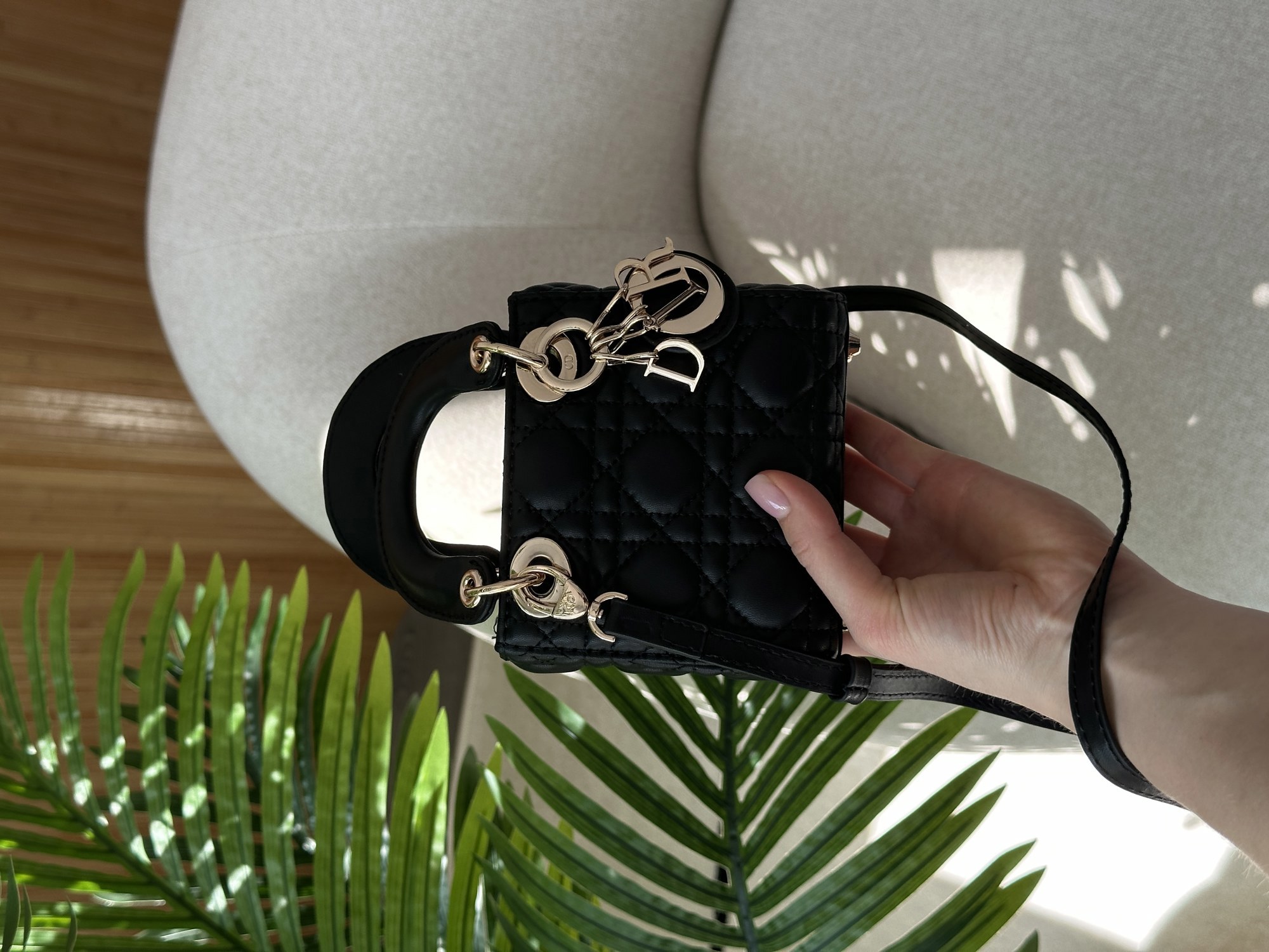 Christian Dior Micro Lady Dior Bag Black - 13