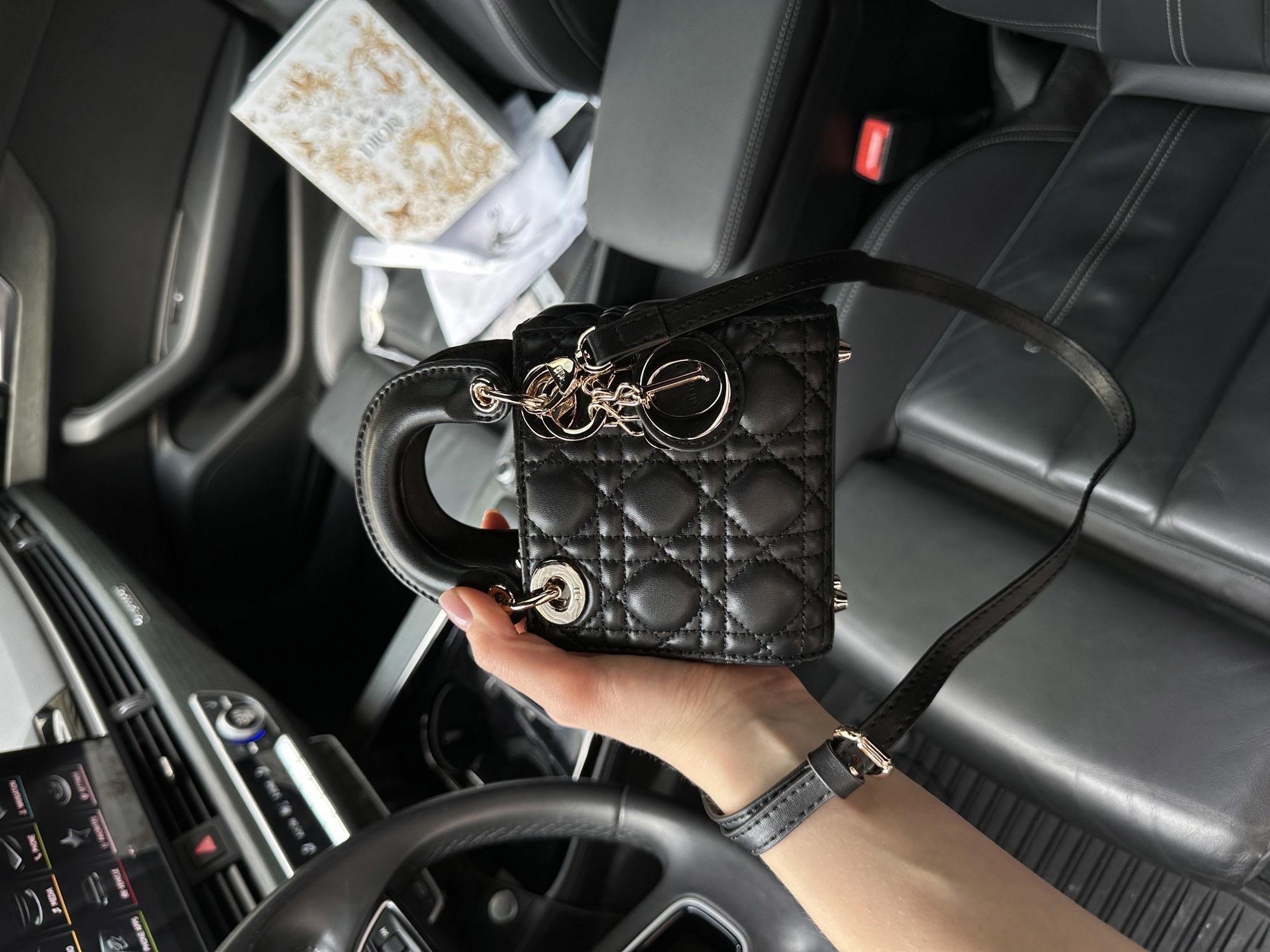 Christian Dior Micro Lady Dior Bag Black - 8