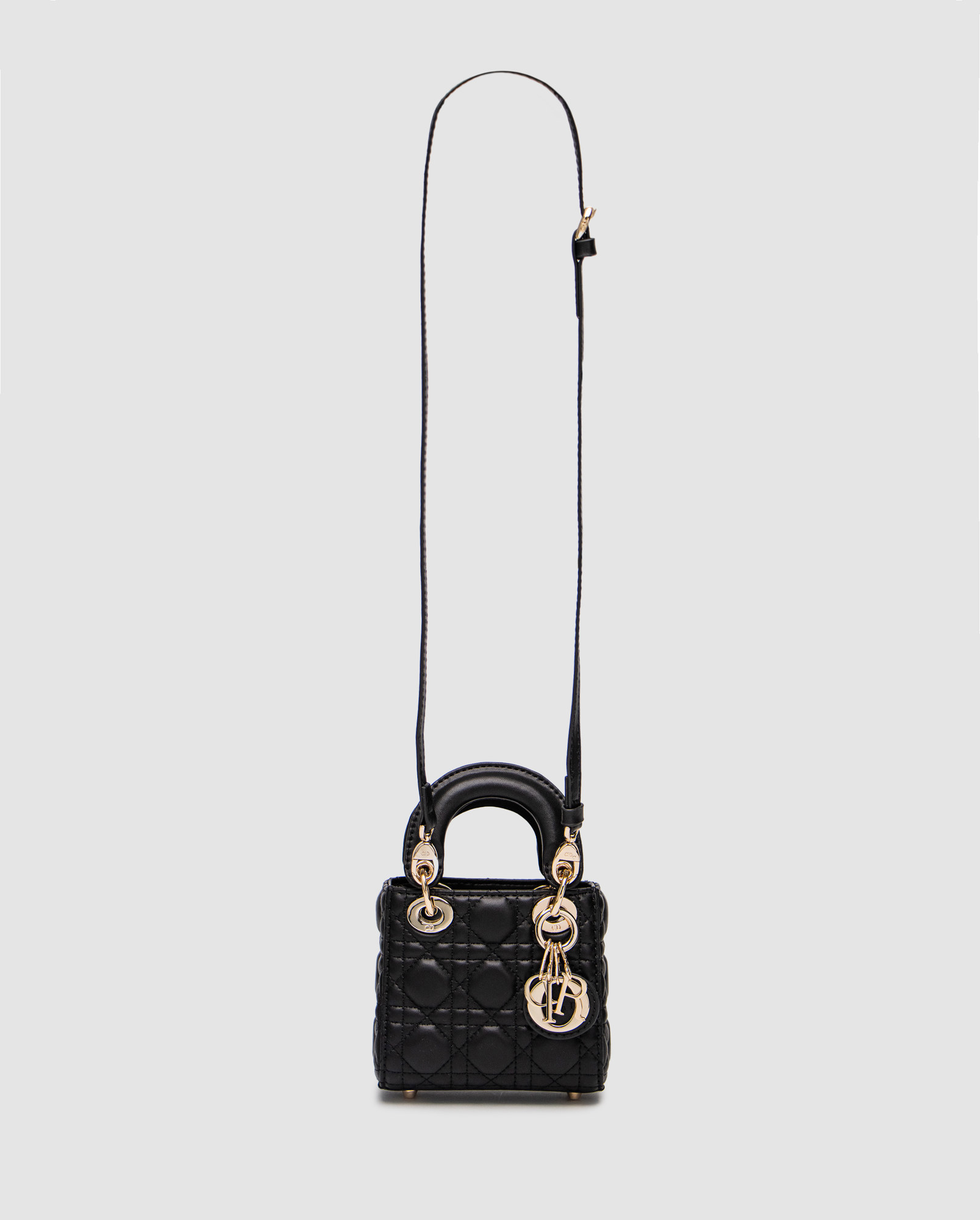 Christian Dior Micro Lady Dior Bag Black - 3