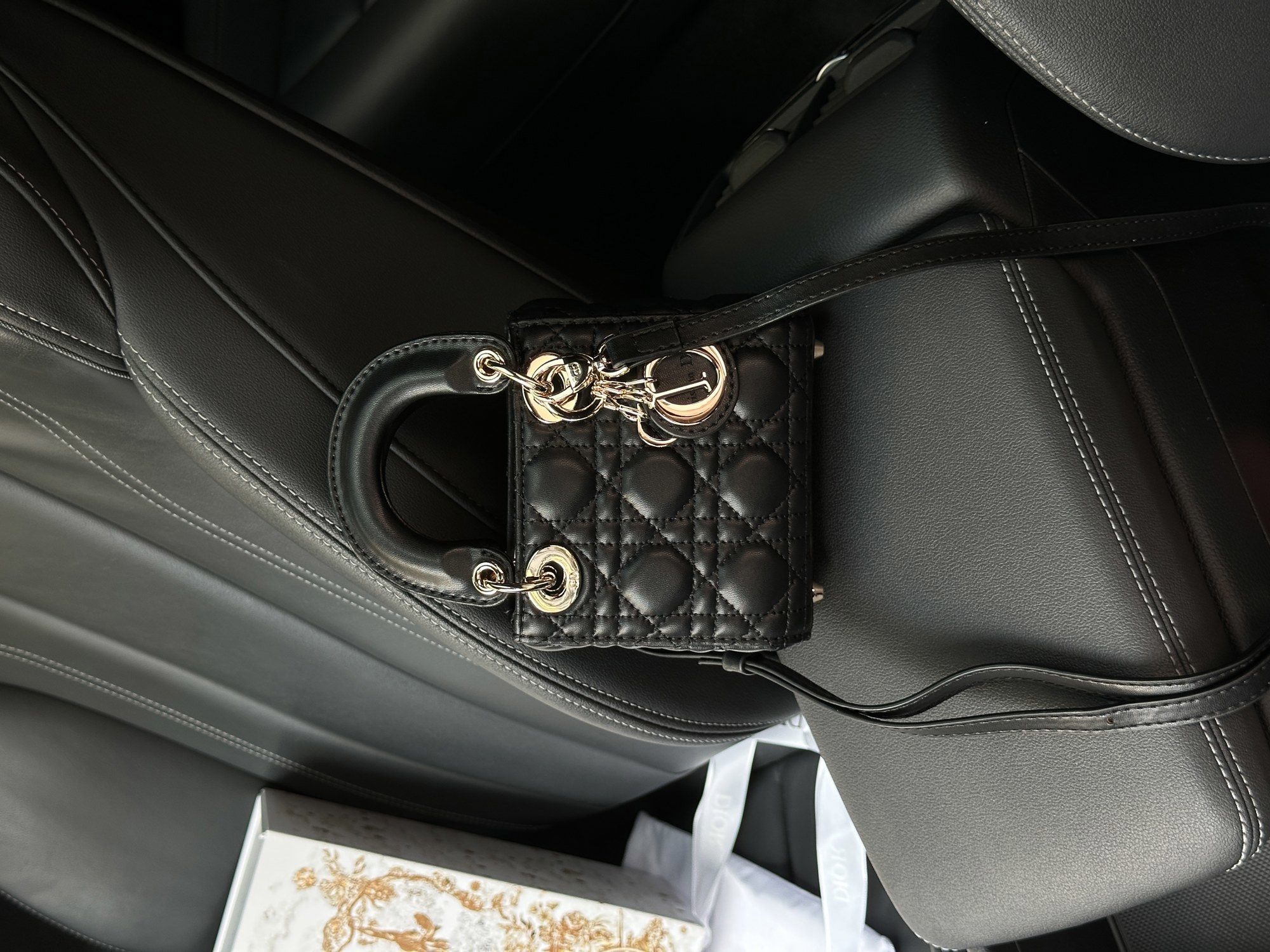 Christian Dior Micro Lady Dior Bag Black - 9