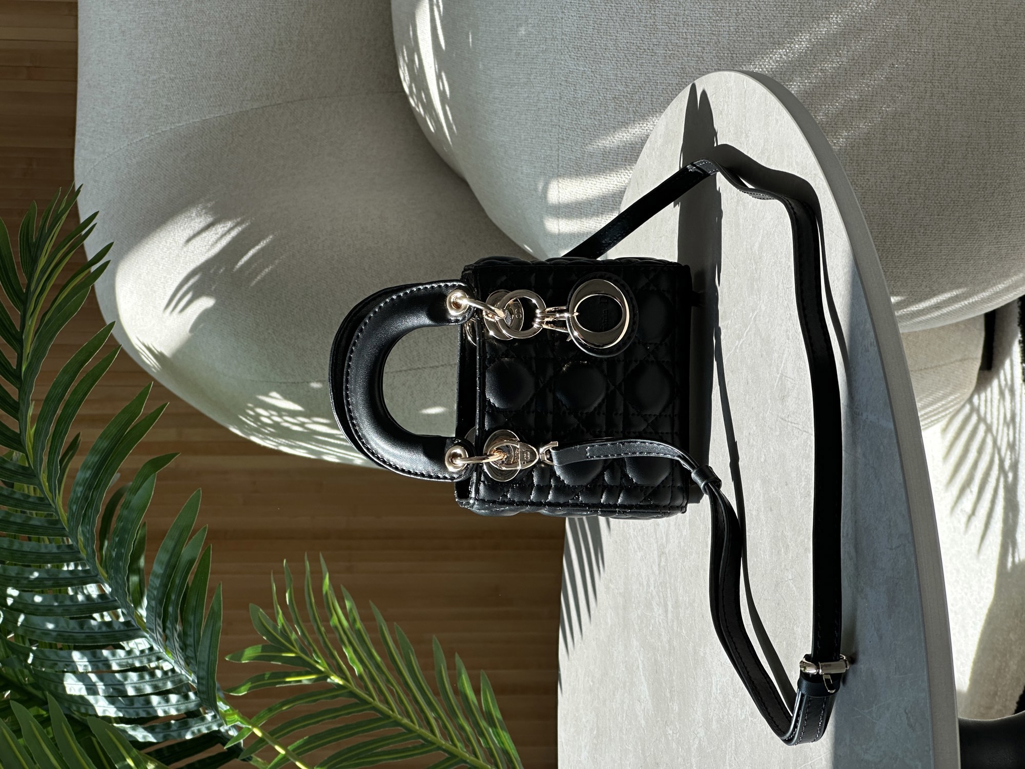 Christian Dior Micro Lady Dior Bag Black - 15