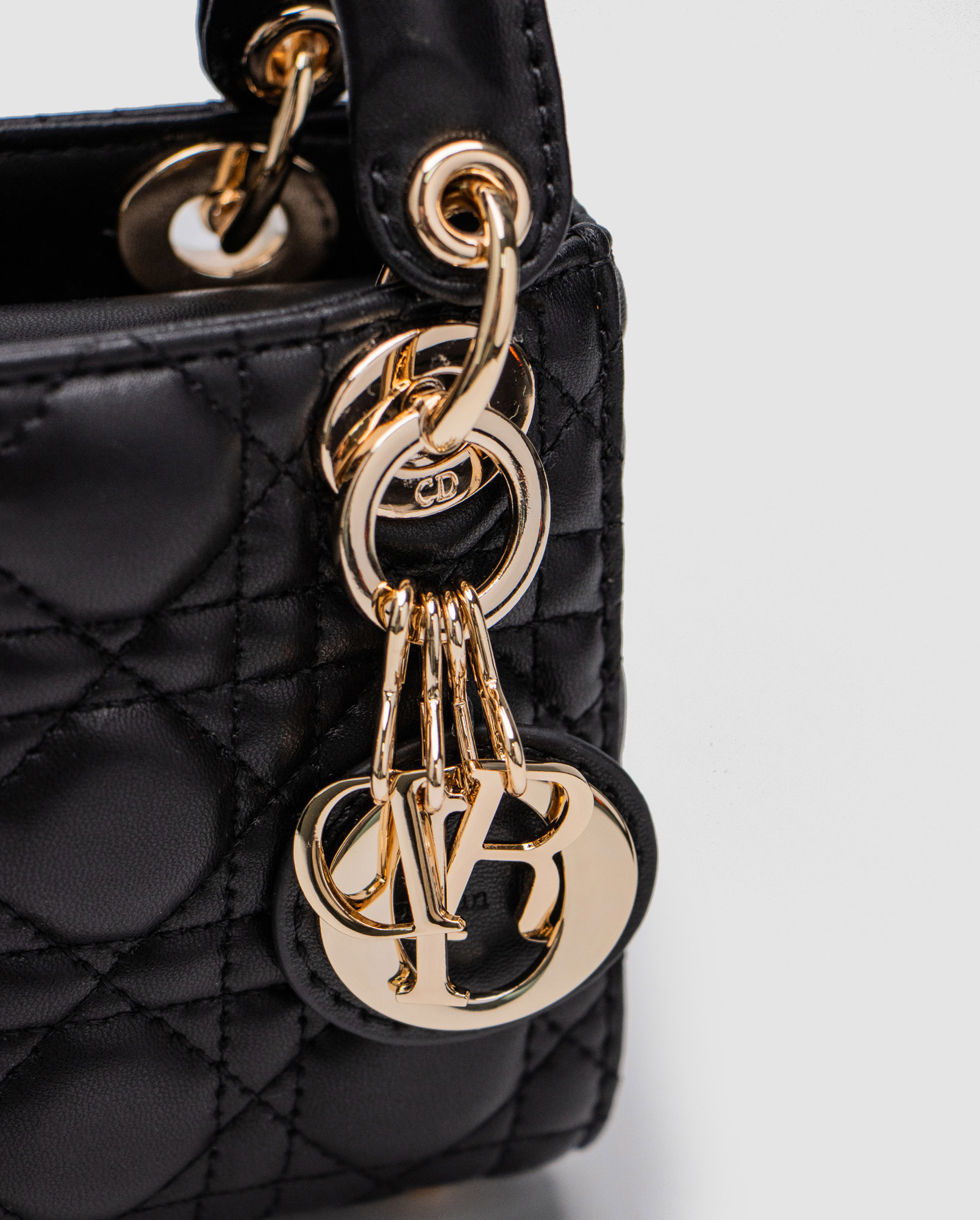 Christian Dior Micro Lady Dior Bag Black - 4