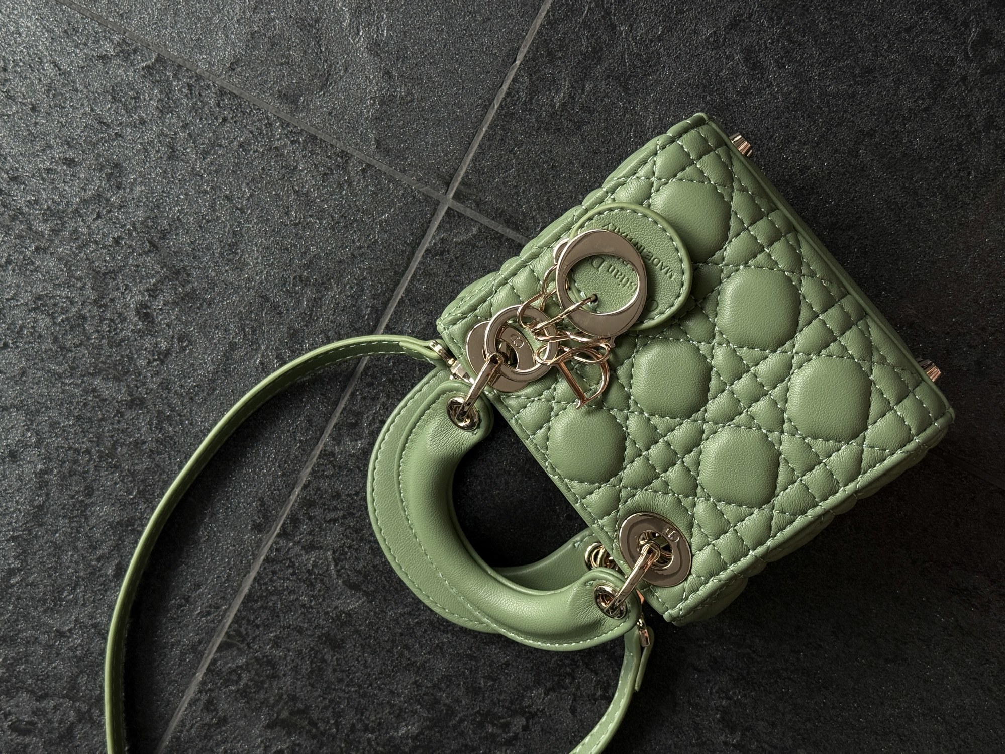 Christian Dior Micro Lady Dior Bag Green [оригінальна коробка] - 11