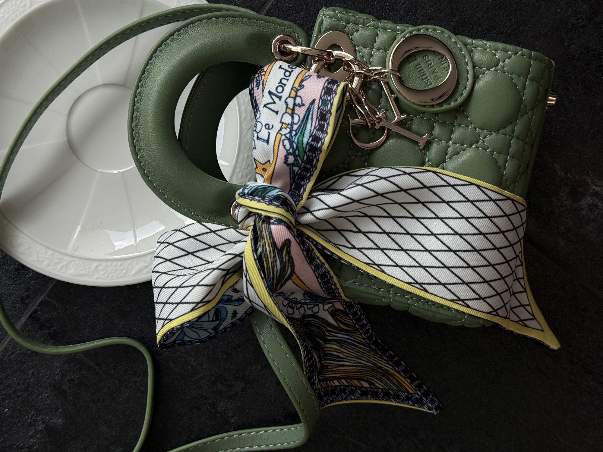 Christian Dior Micro Lady Dior Bag Green [оригінальна коробка] - 3