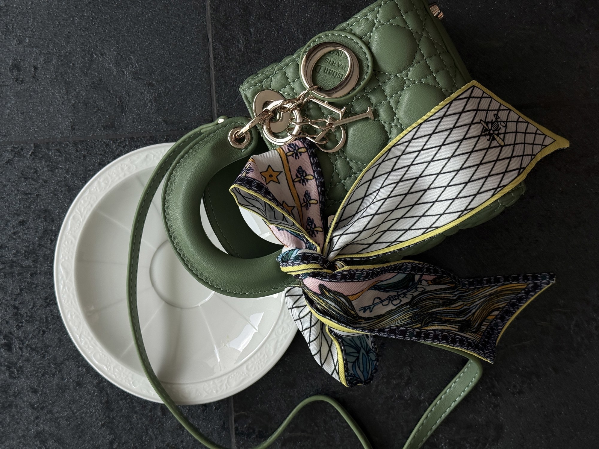 Christian Dior Micro Lady Dior Bag Green [оригінальна коробка] - 2