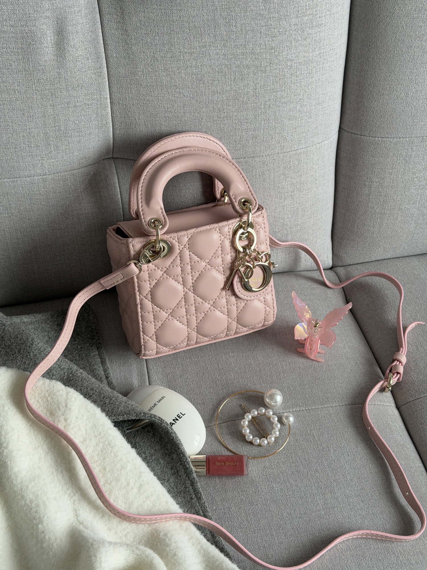 Christian Dior Micro Lady Dior Bag Pink [оригінальна коробка] - 15