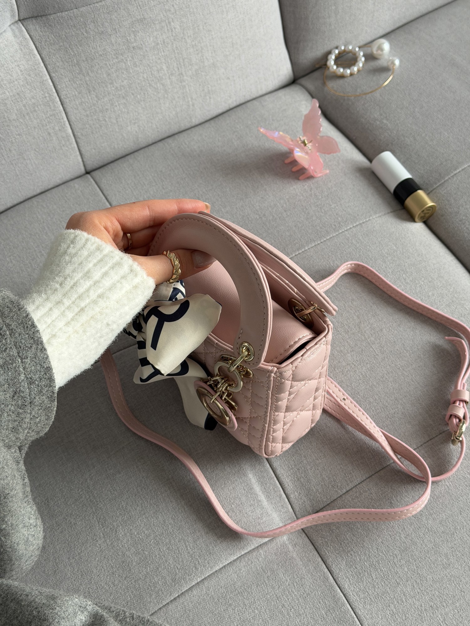 Christian Dior Micro Lady Dior Bag Pink [оригінальна коробка] - 7