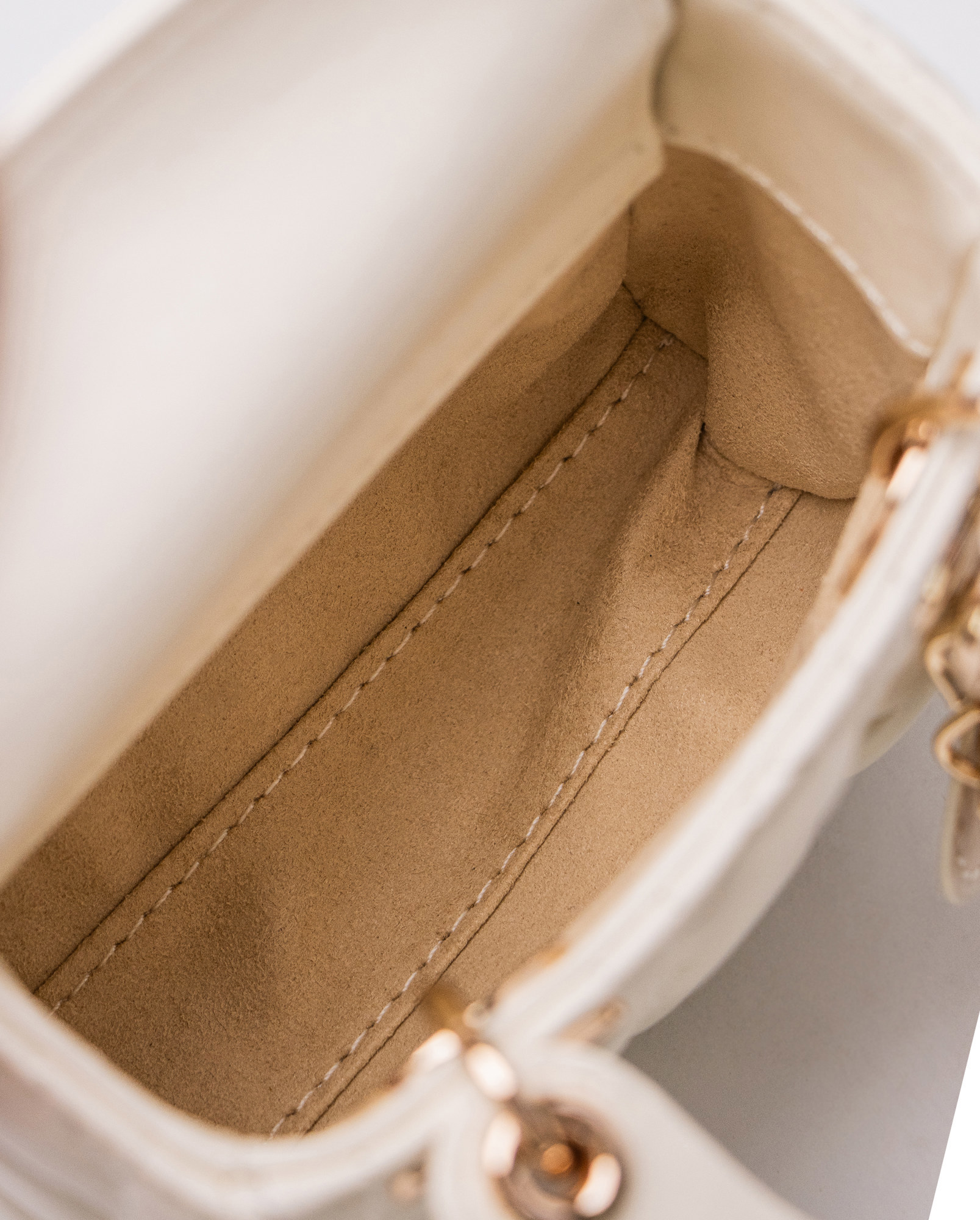 Christian Dior Micro Lady Dior Bag White - 5
